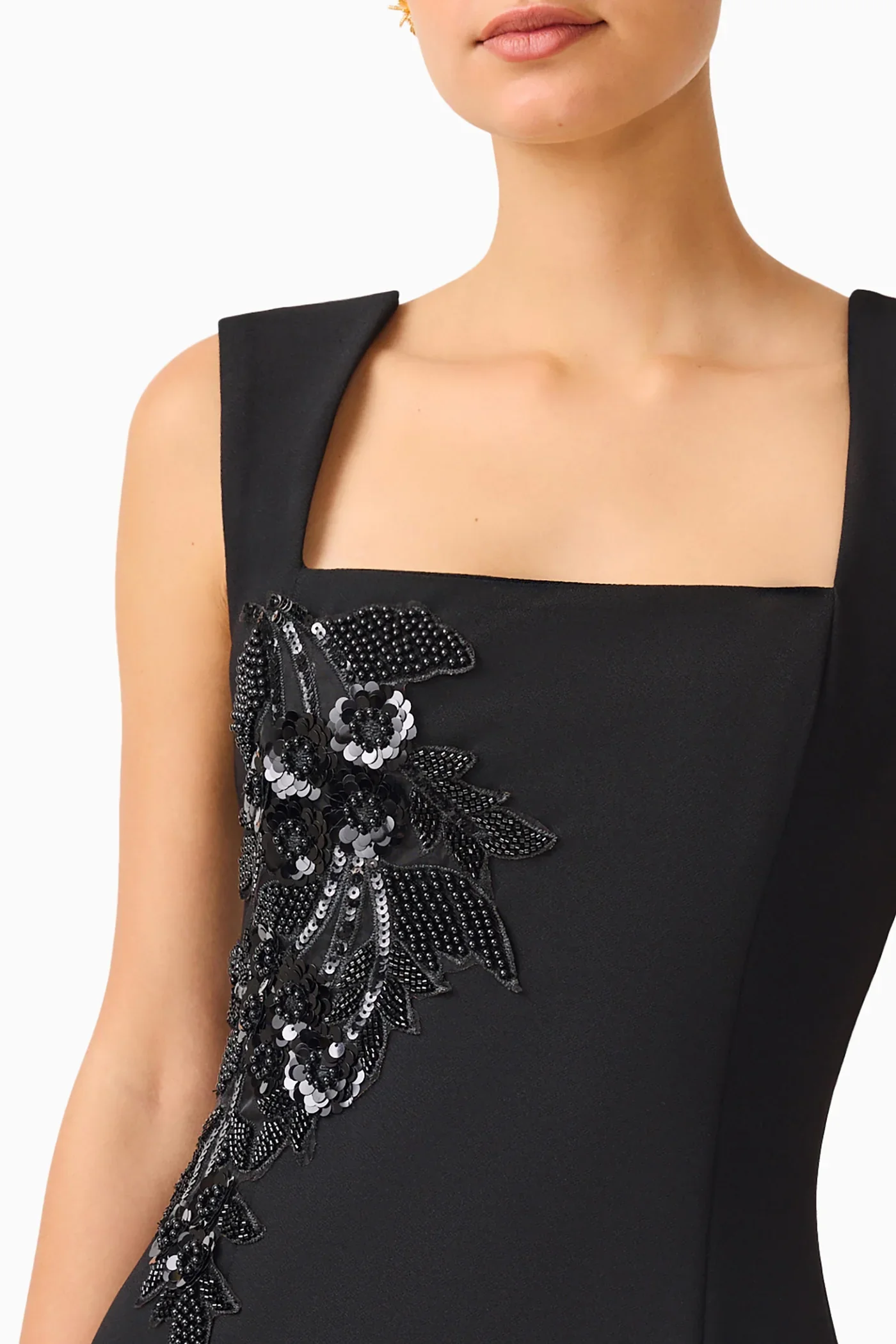 Elliatt Odelia Beaded Mini Dress - Black - Image 4