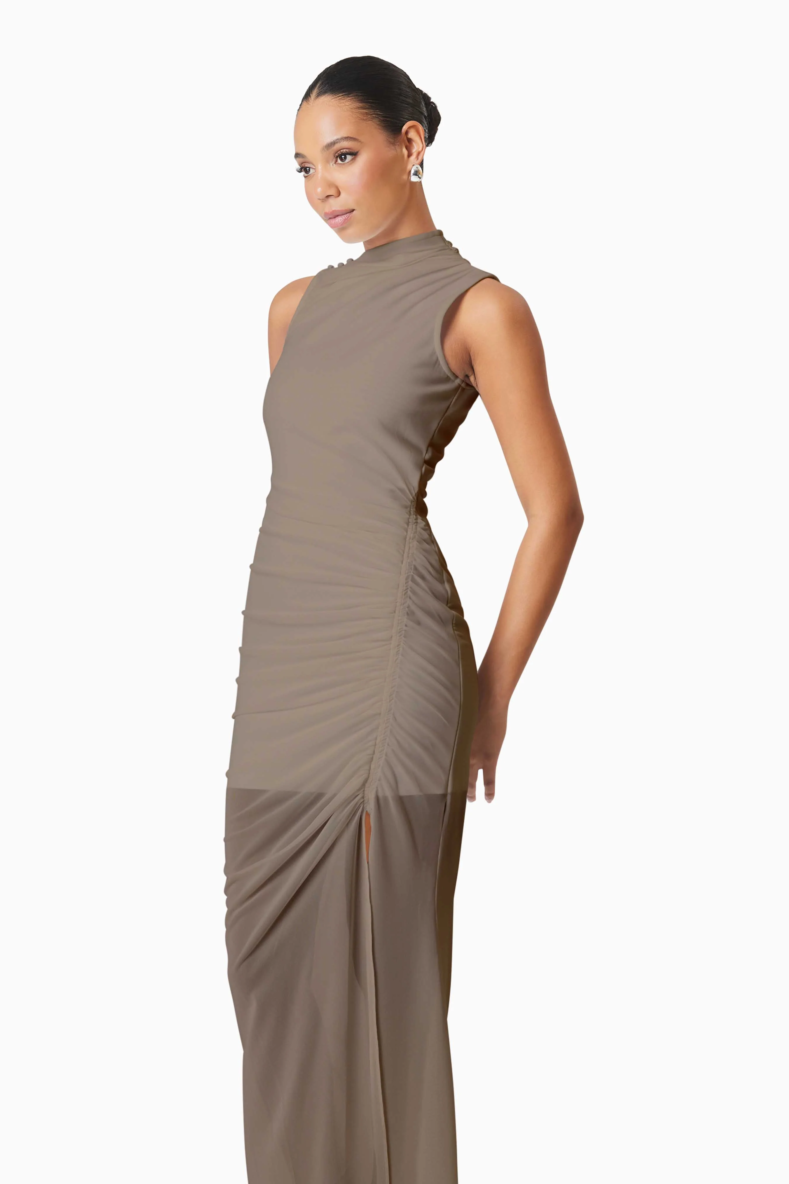 Elliatt Phoebe Maxi Dress - Mushroom - Image 2