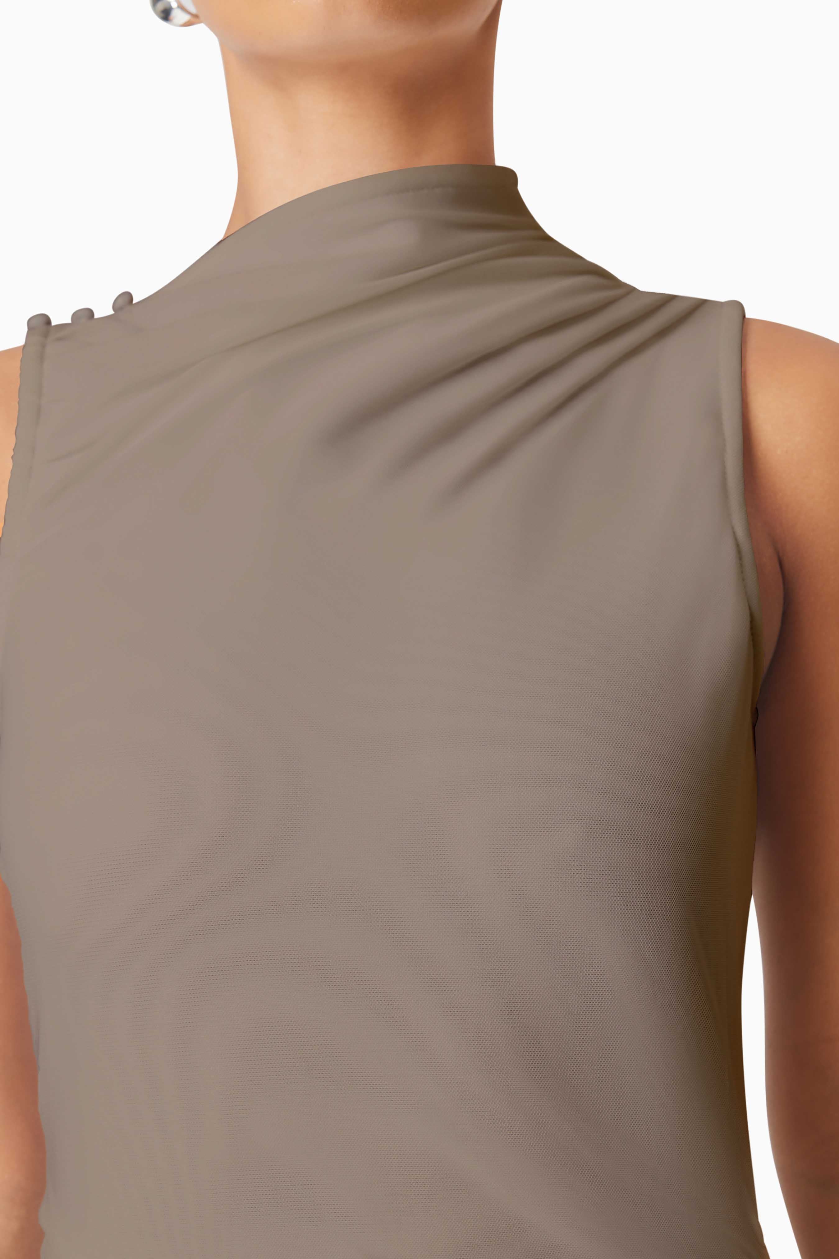 Elliatt Phoebe Maxi Dress - Mushroom - Image 4