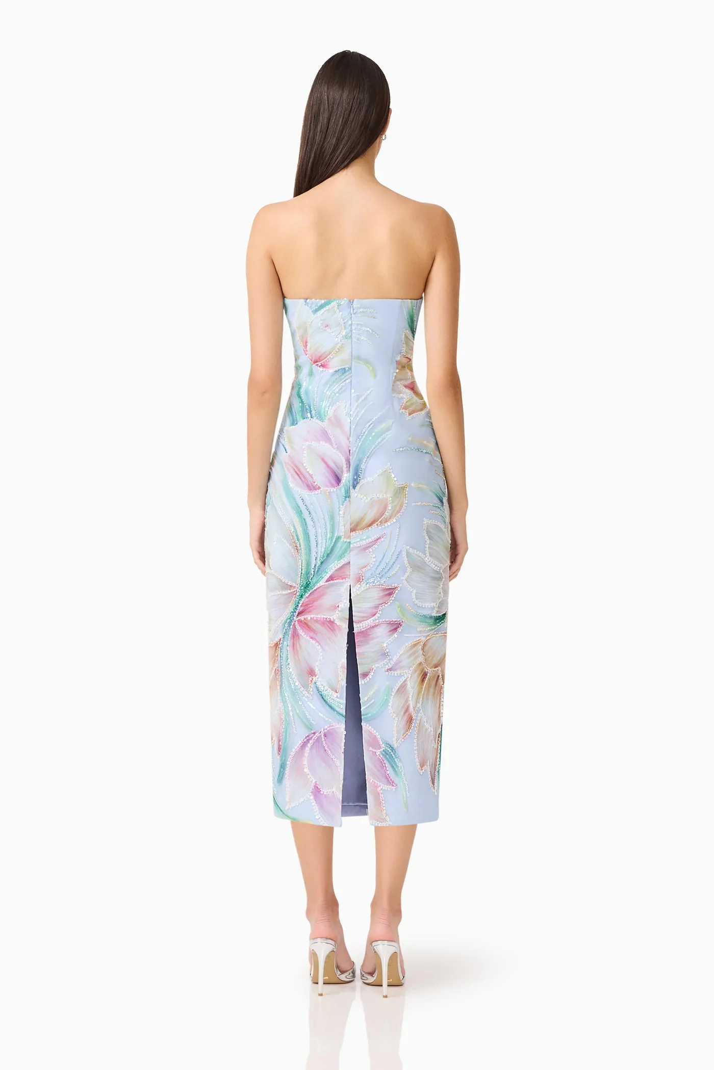Elliatt Priselle Strapless Midi Dress - Floral Multi - Image 3