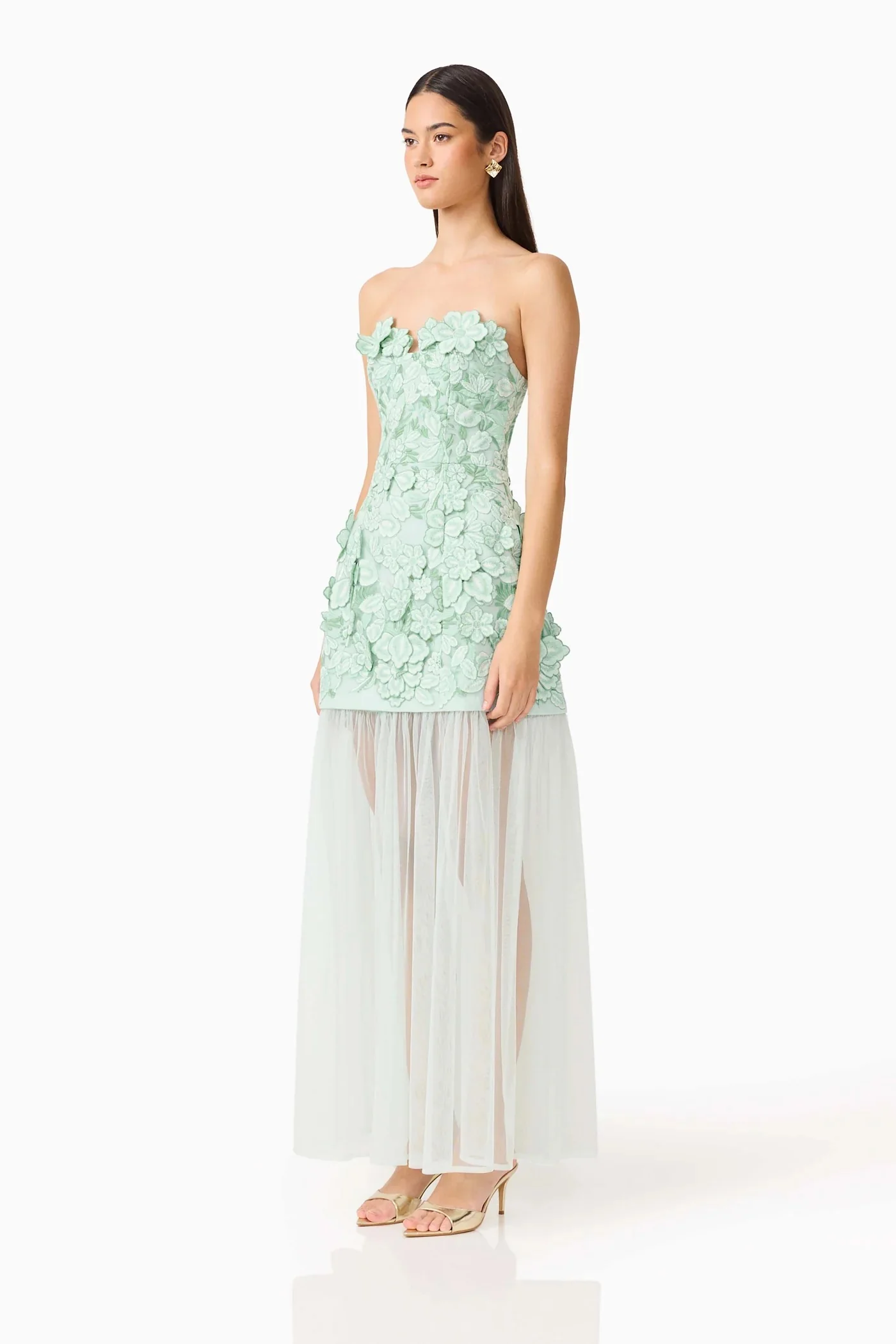Elliatt Roseate Maxi Dress - Mint Green - Image 3