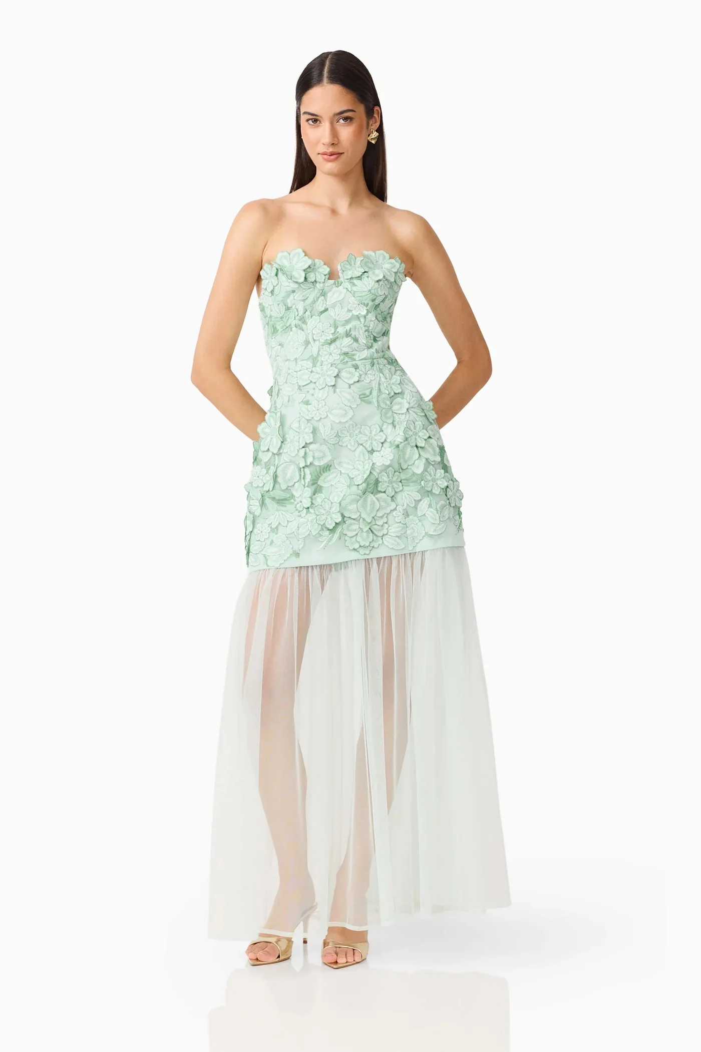 Elliatt Roseate Maxi Dress - Mint Green - Image 5