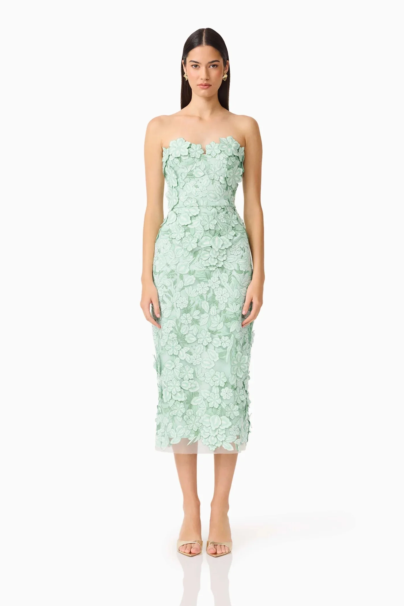Elliatt Roseate Midi Dress - Mint Green