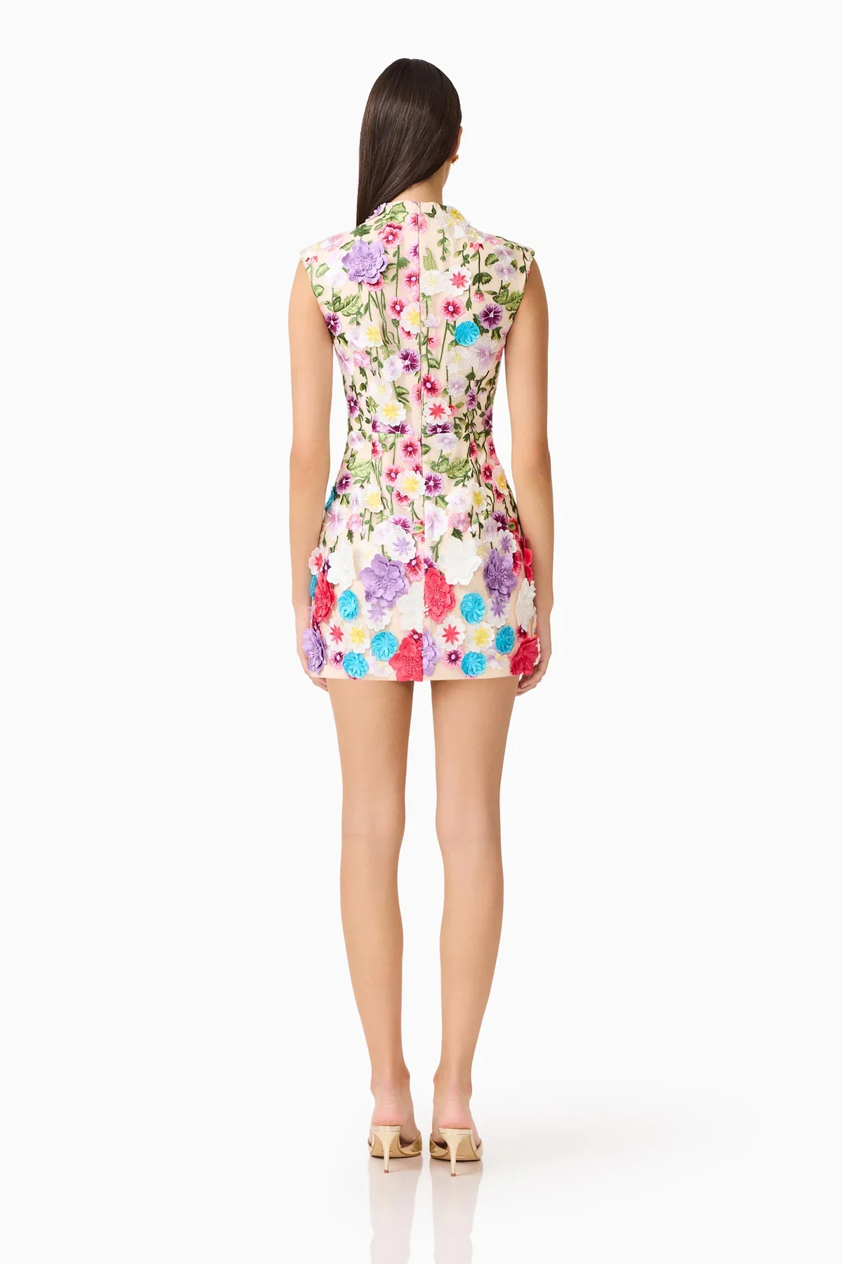 Elliatt Rosette Sleeveless Mini Dress - Multi Floral - Image 3