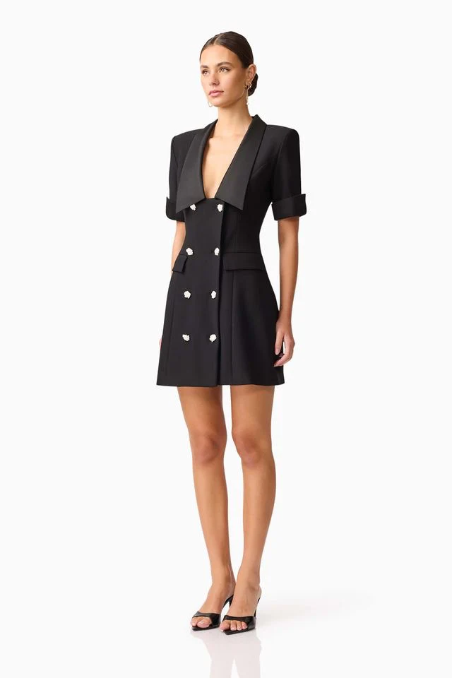Elliatt Ruby Blazer Dress - Black - Image 4