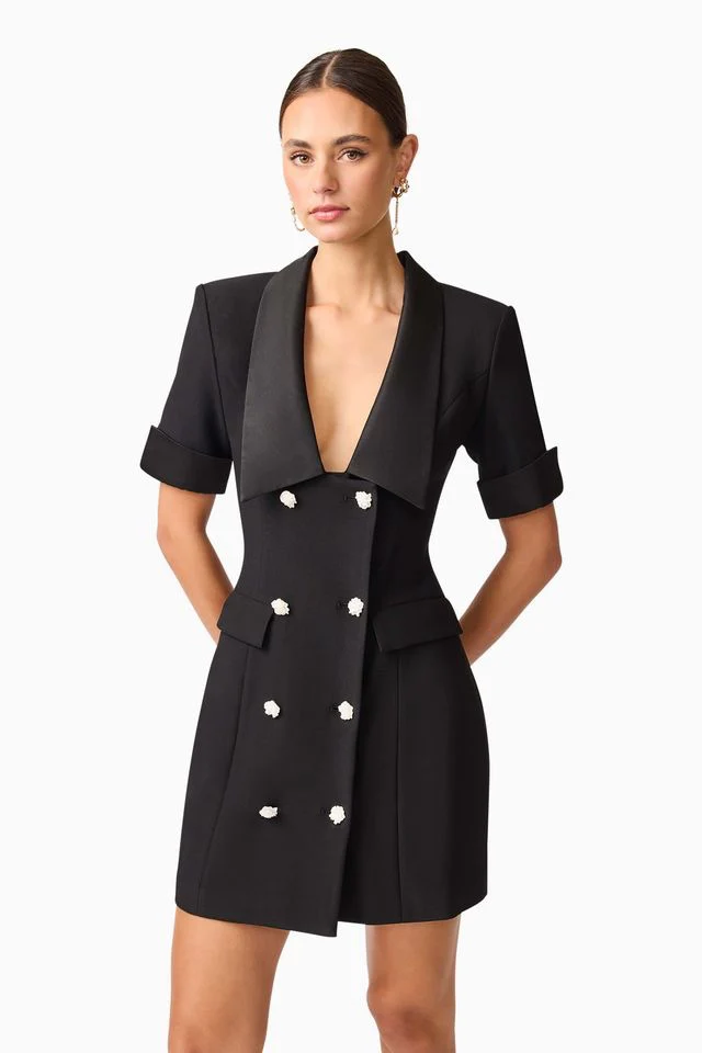 Elliatt Ruby Blazer Dress - Black - Image 5
