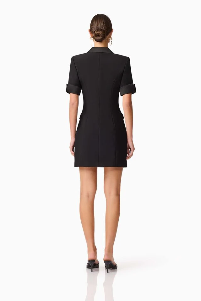 Elliatt Ruby Blazer Dress - Black - Image 8