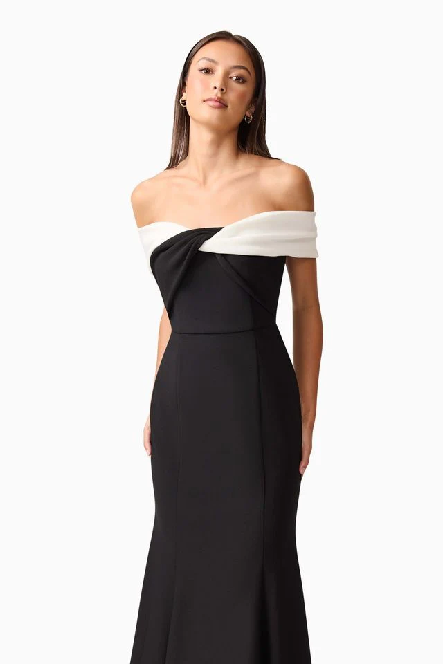 Elliatt Ruby Gown - Black White - Image 4