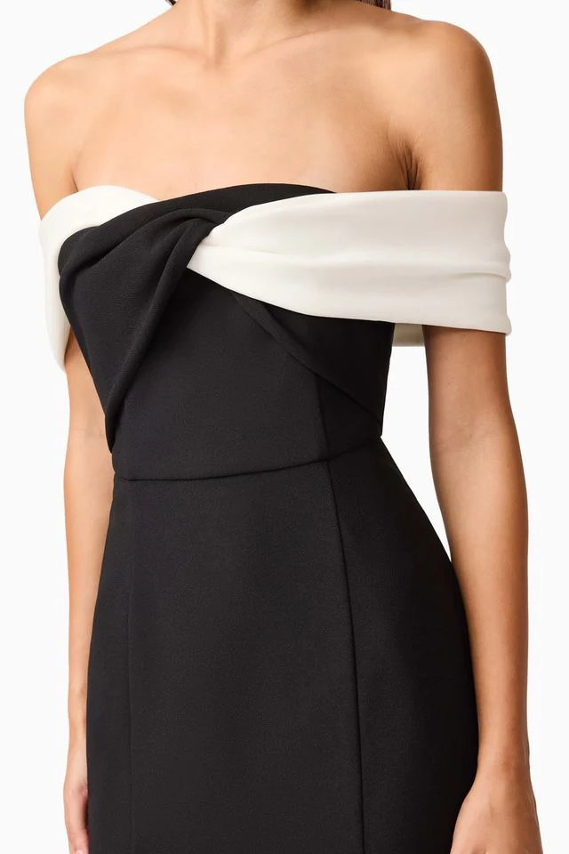 Elliatt Ruby Gown - Black White - Image 6