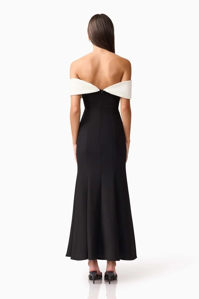 Elliatt Ruby Gown - Black White - Image 7