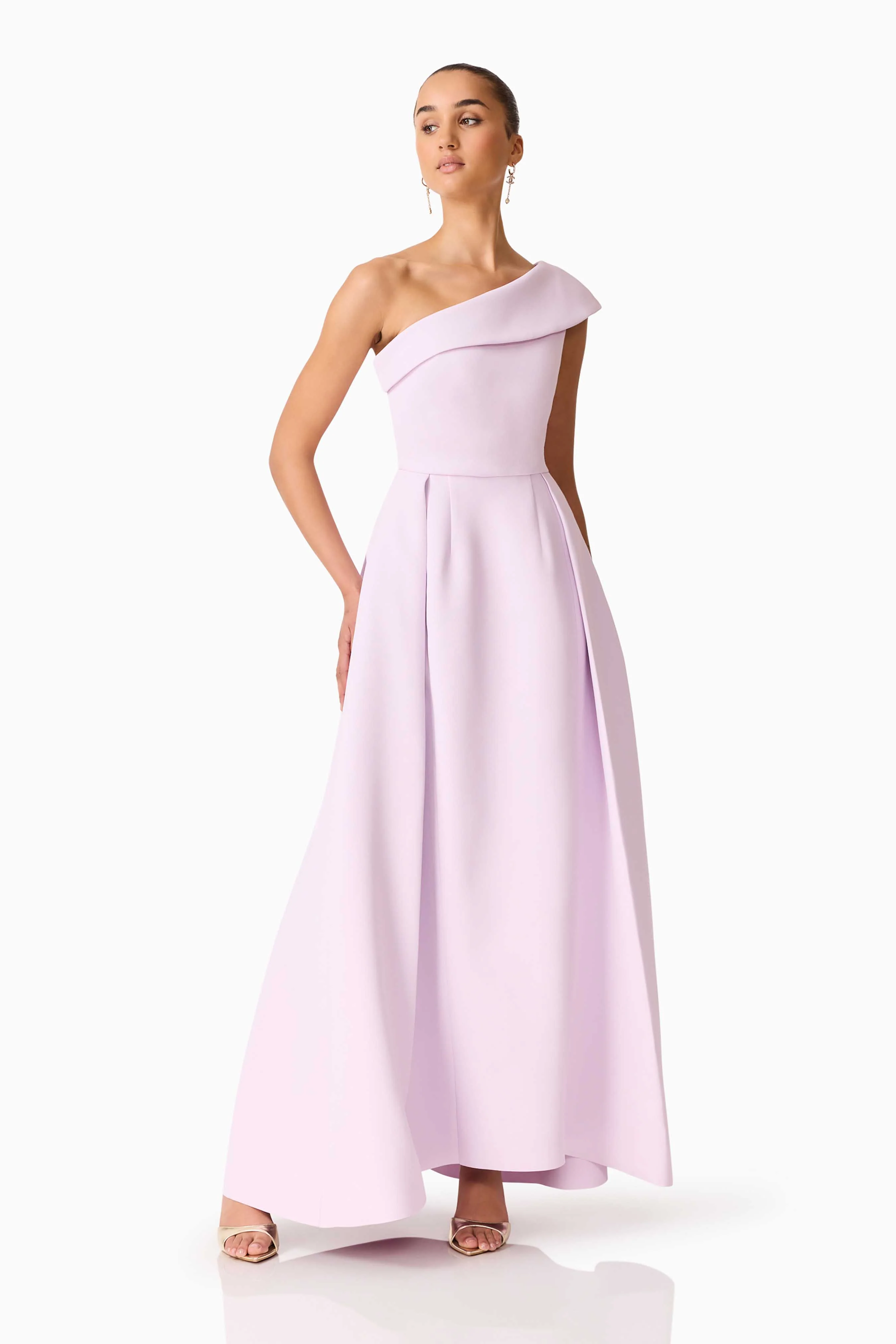 Elliatt Saphine One Shoulder Gown - Pink - Image 5