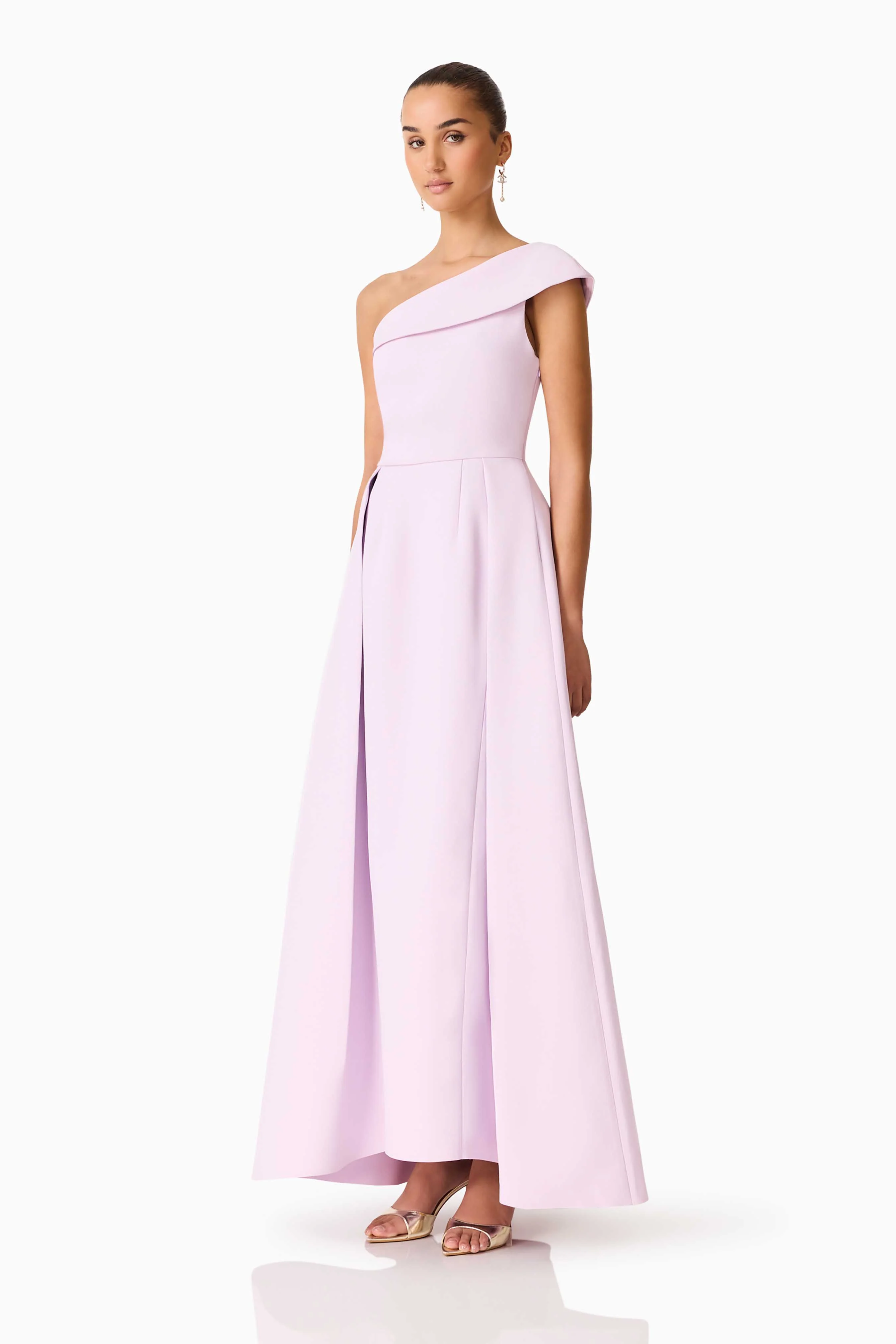 Elliatt Saphine One Shoulder Gown - Pink - Image 6