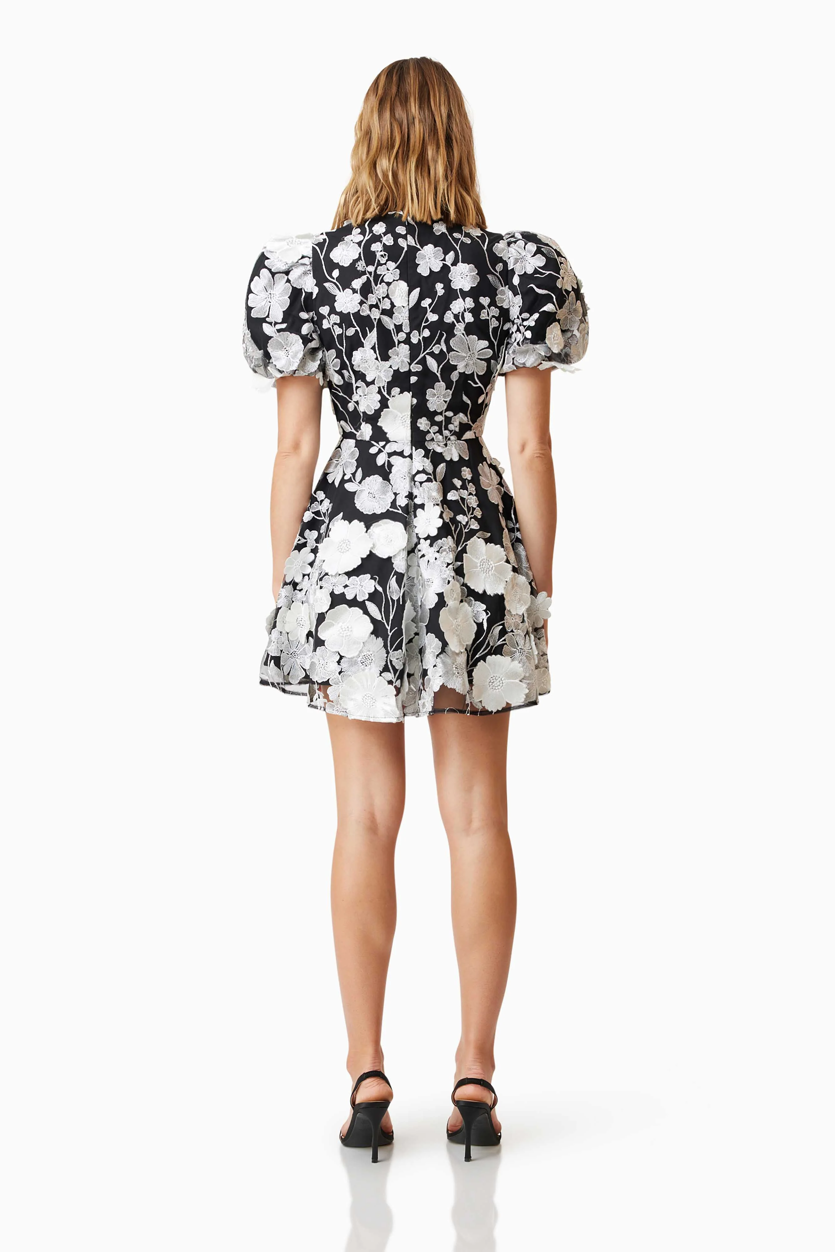 Elliatt Selene Mini Dress - Black/White - Image 4