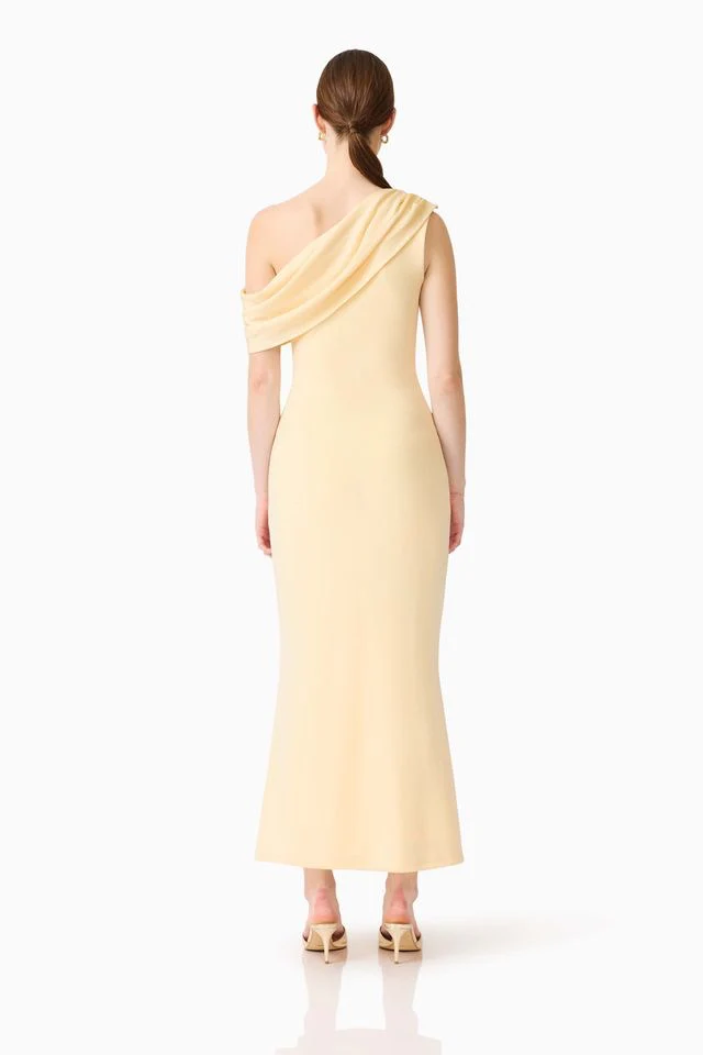 Elliatt Simone One Shoulder Maxi Dress - Butter Yellow - Image 5
