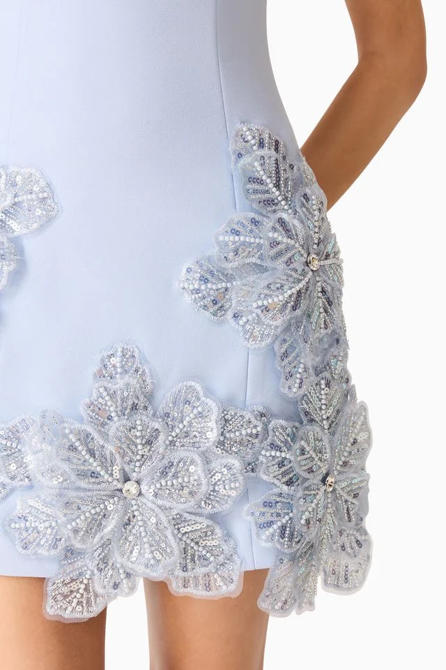 Elliatt Skye Mini Dress - Baby Blue - Image 5