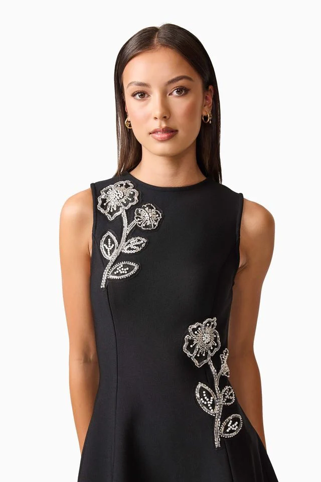 Elliatt Soleil Midi Dress - Black - Image 5