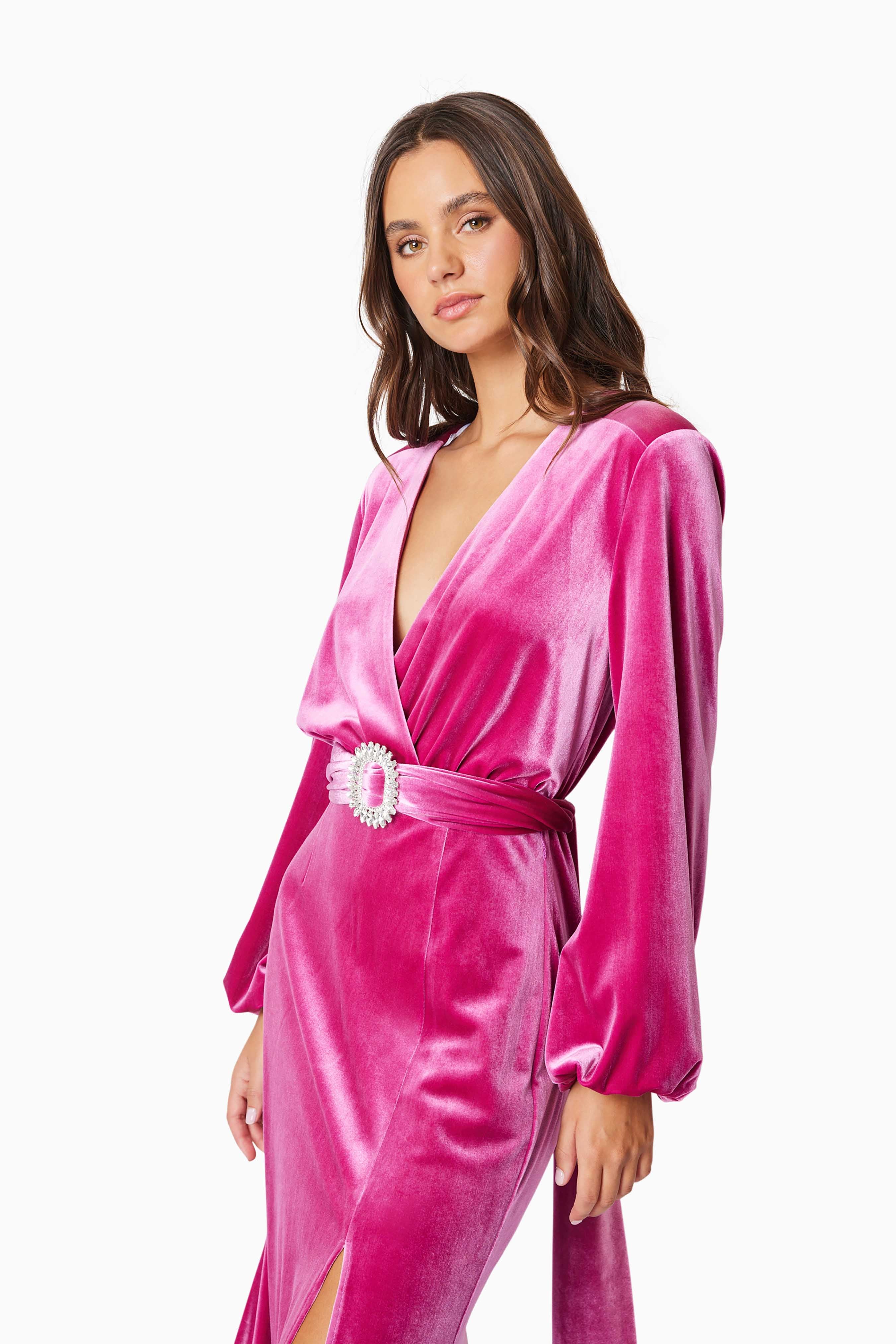 Elliatt Solene Maxi Dress - Cerise - Image 3