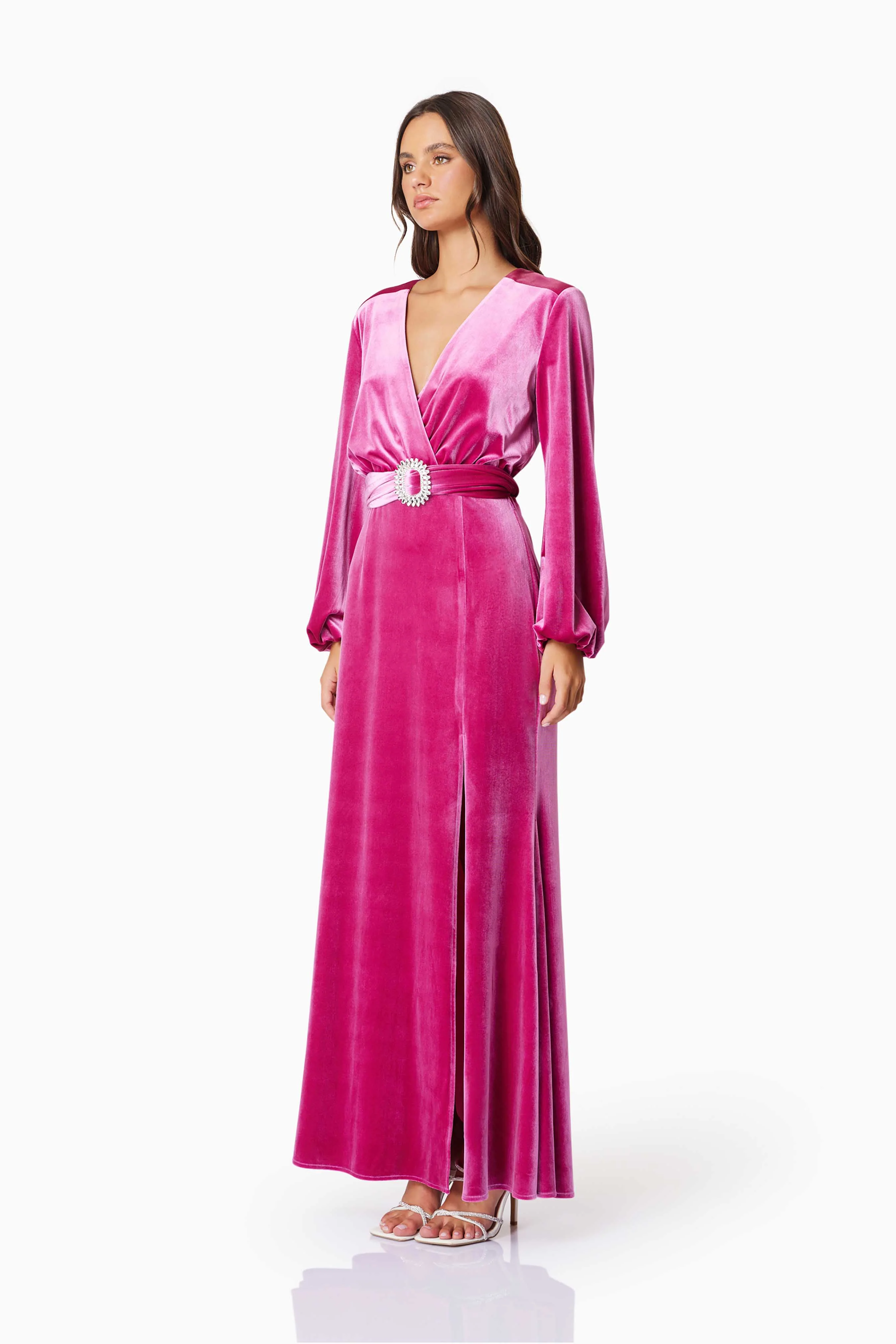 Elliatt Solene Maxi Dress - Cerise - Image 5