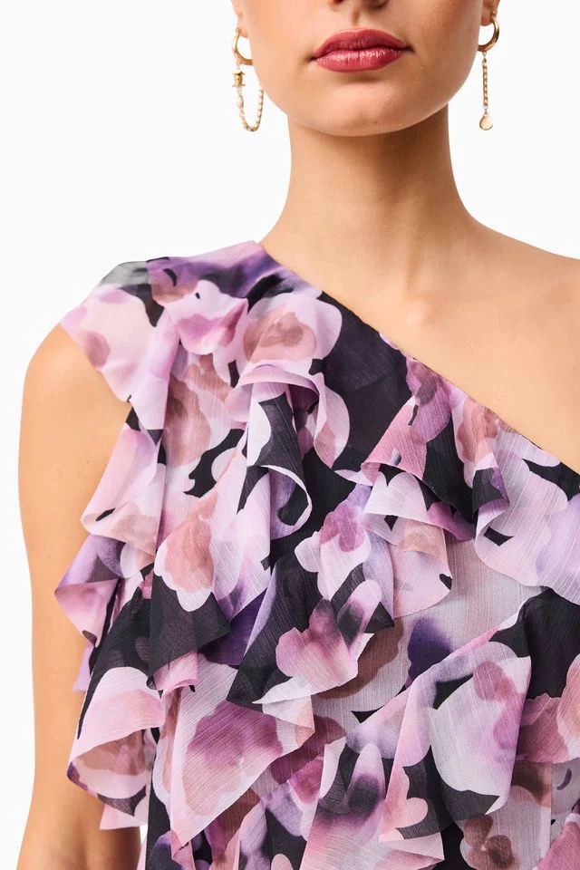 Elliatt Solene Mini Dress - Purple Floral - Image 5