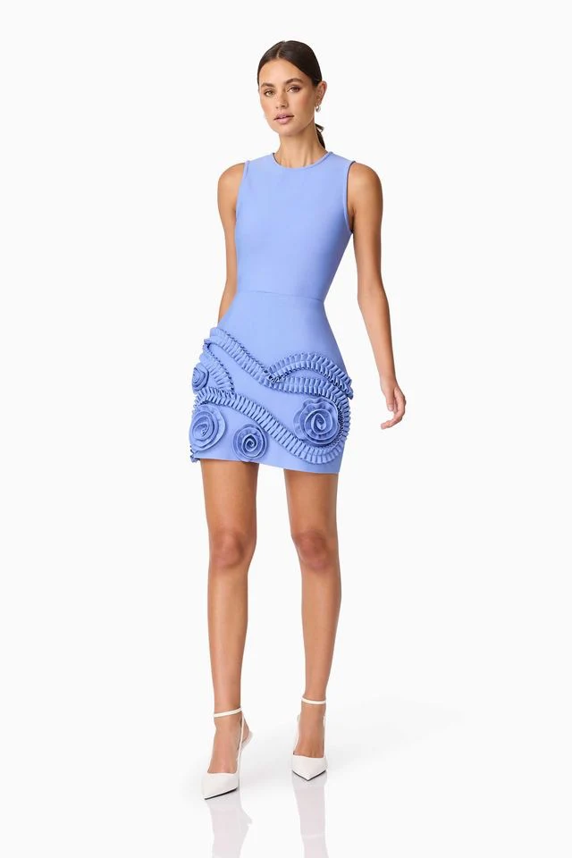 Elliatt Sonya Mini Dress - Blue - Image 3