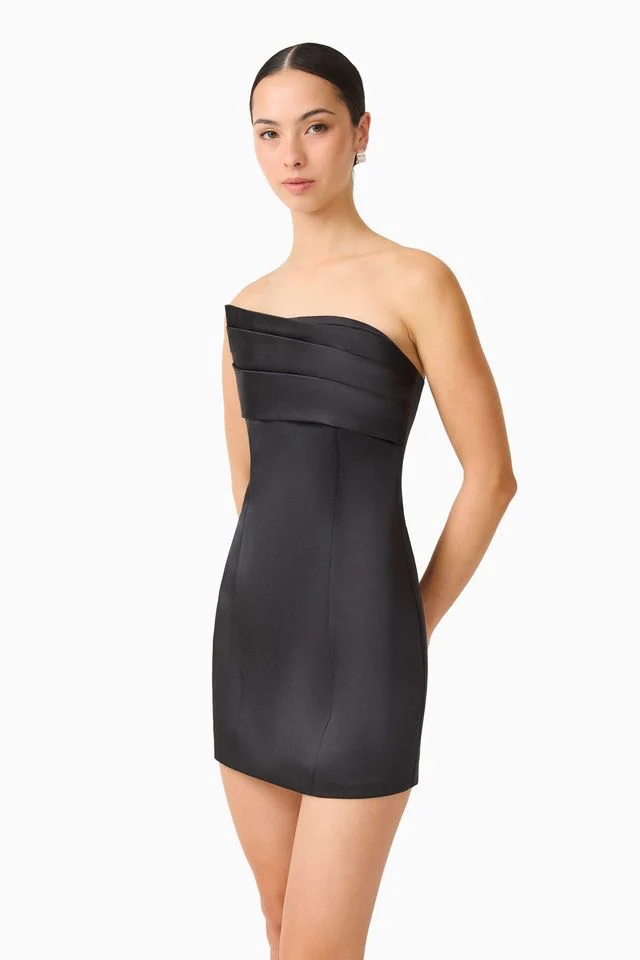 Elliatt Sydney Assymetrical Mini Dress - Black - Image 4