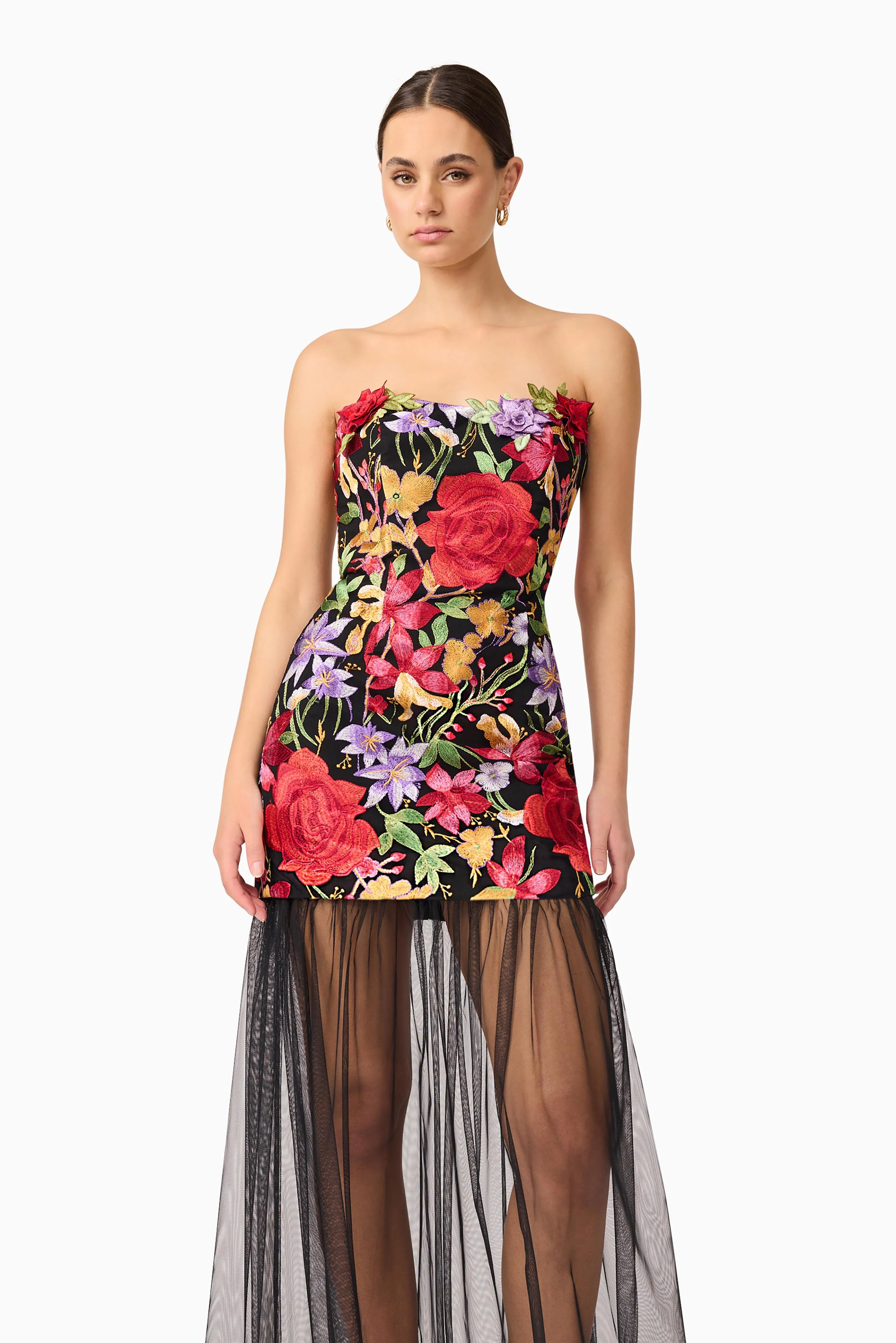 Elliatt Talia Contrast Maxi Dress - Floral Multi - Image 2