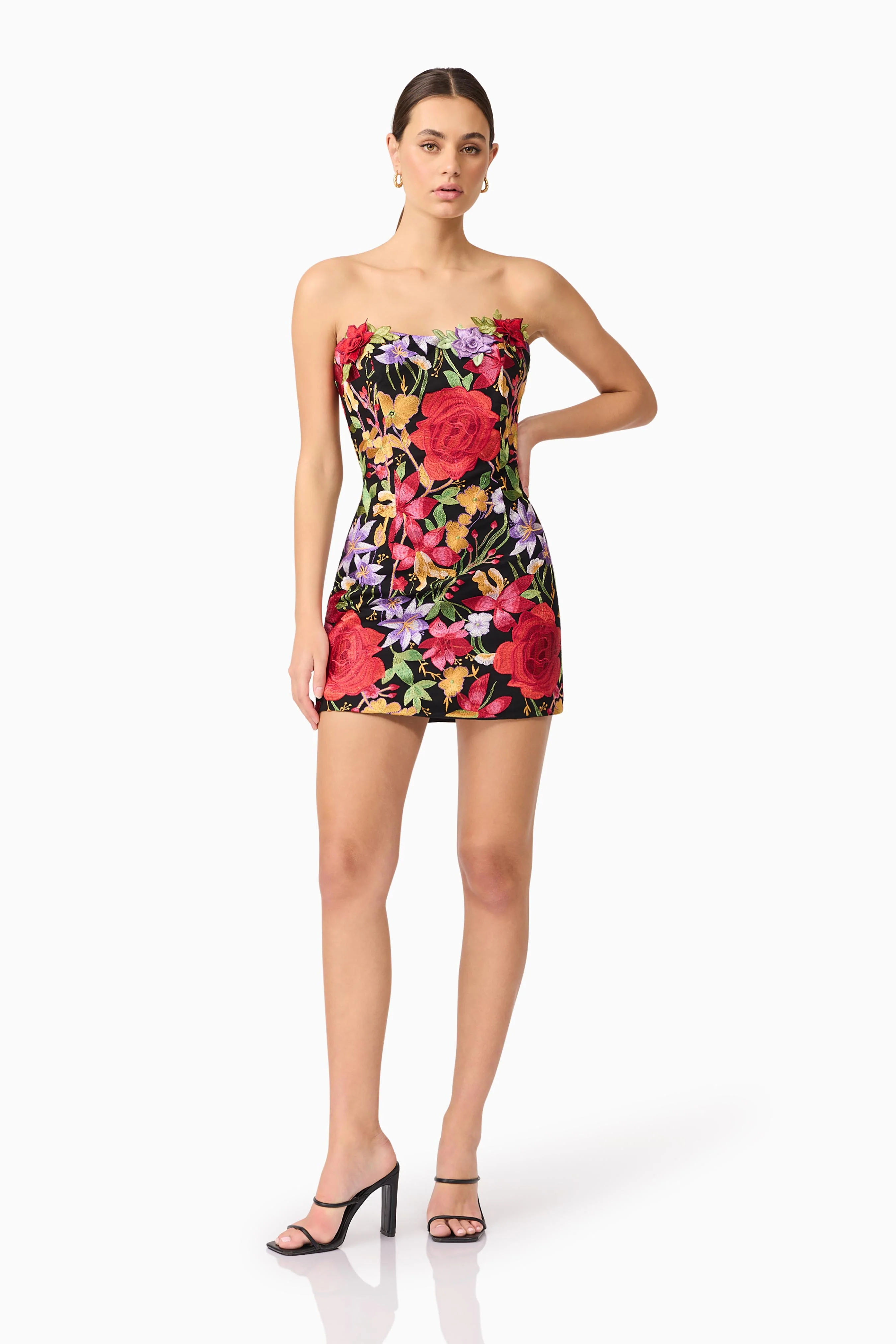 Elliatt Talia Contrast Maxi Dress - Floral Multi - Image 3