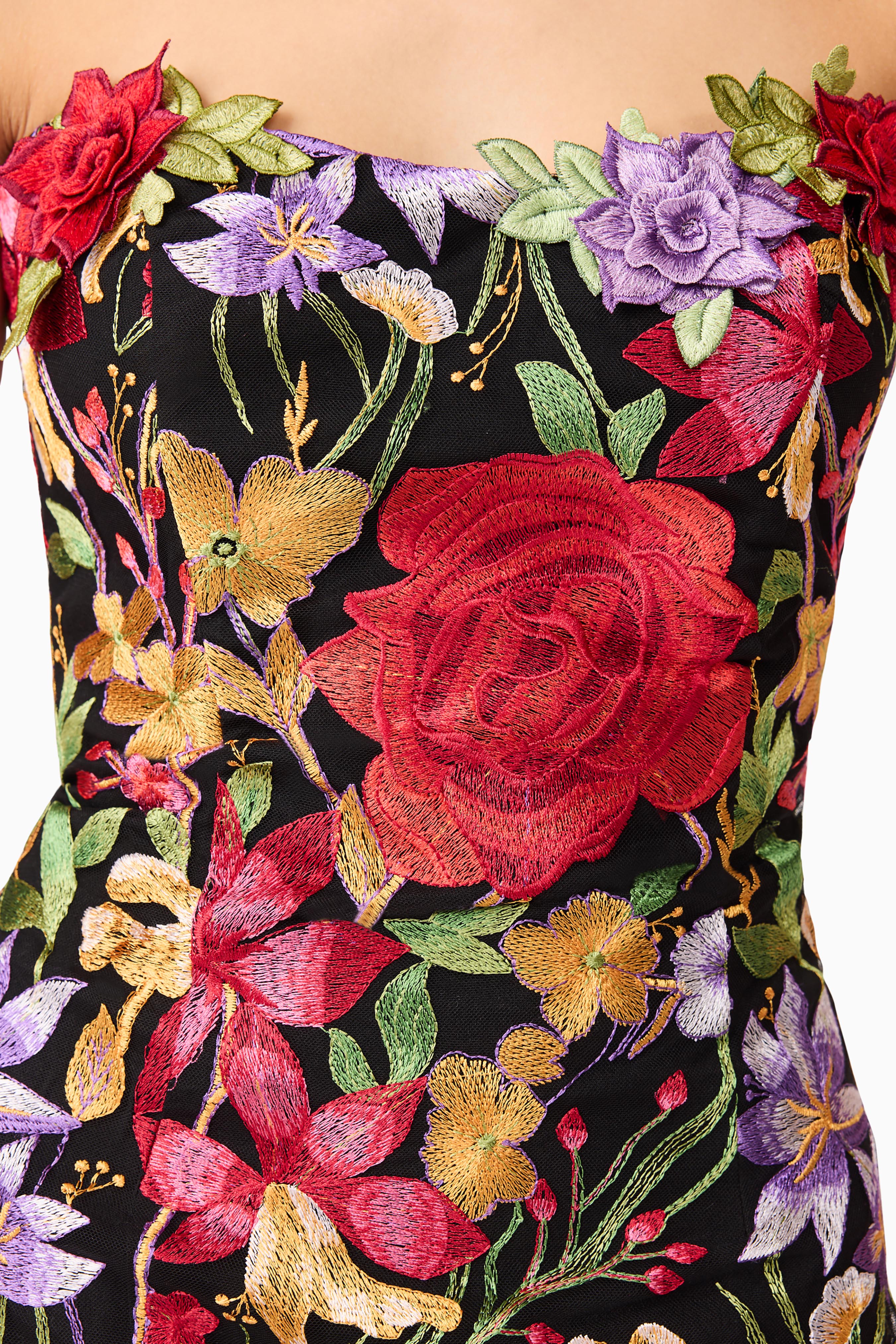 Elliatt Talia Contrast Maxi Dress - Floral Multi - Image 7