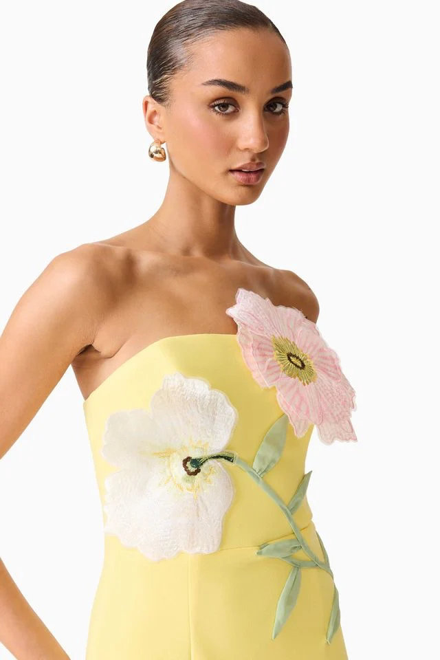 Elliatt Hope Midi Dress - Yellow - Image 5