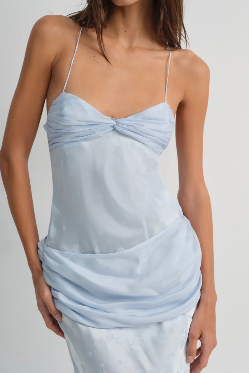 For Love & Lemons Daisy Gown - Baby Blue - Image 2