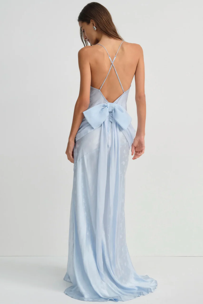 For Love & Lemons Daisy Gown - Baby Blue - Image 3