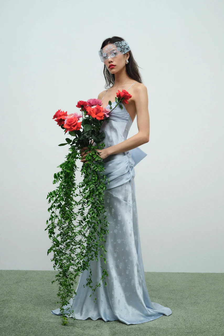 For Love & Lemons Daisy Gown - Baby Blue - Image 6