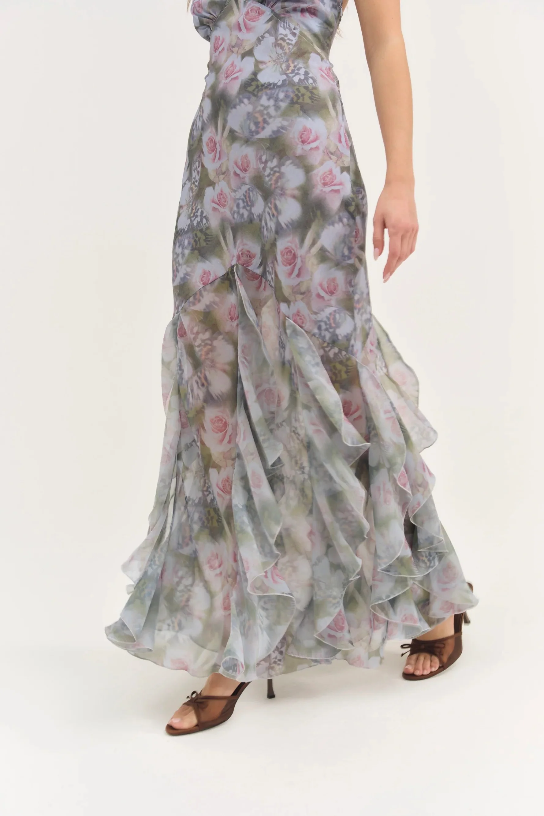 For Love & Lemons Elea Maxi Dress - Purple - Image 3