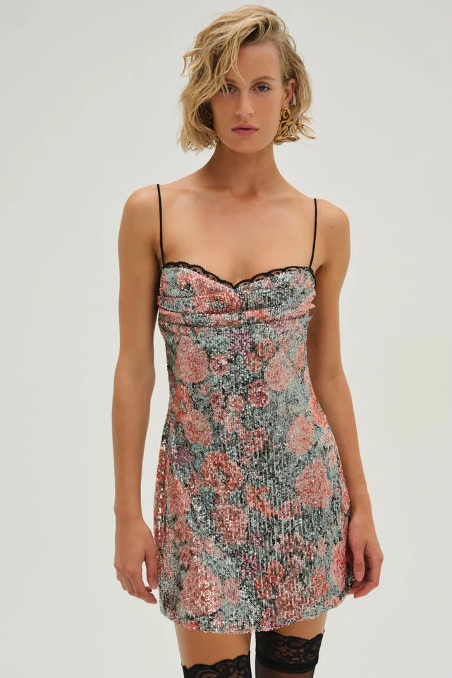 For Love & Lemons Ladonna Mini Dress - Multi - Image 2
