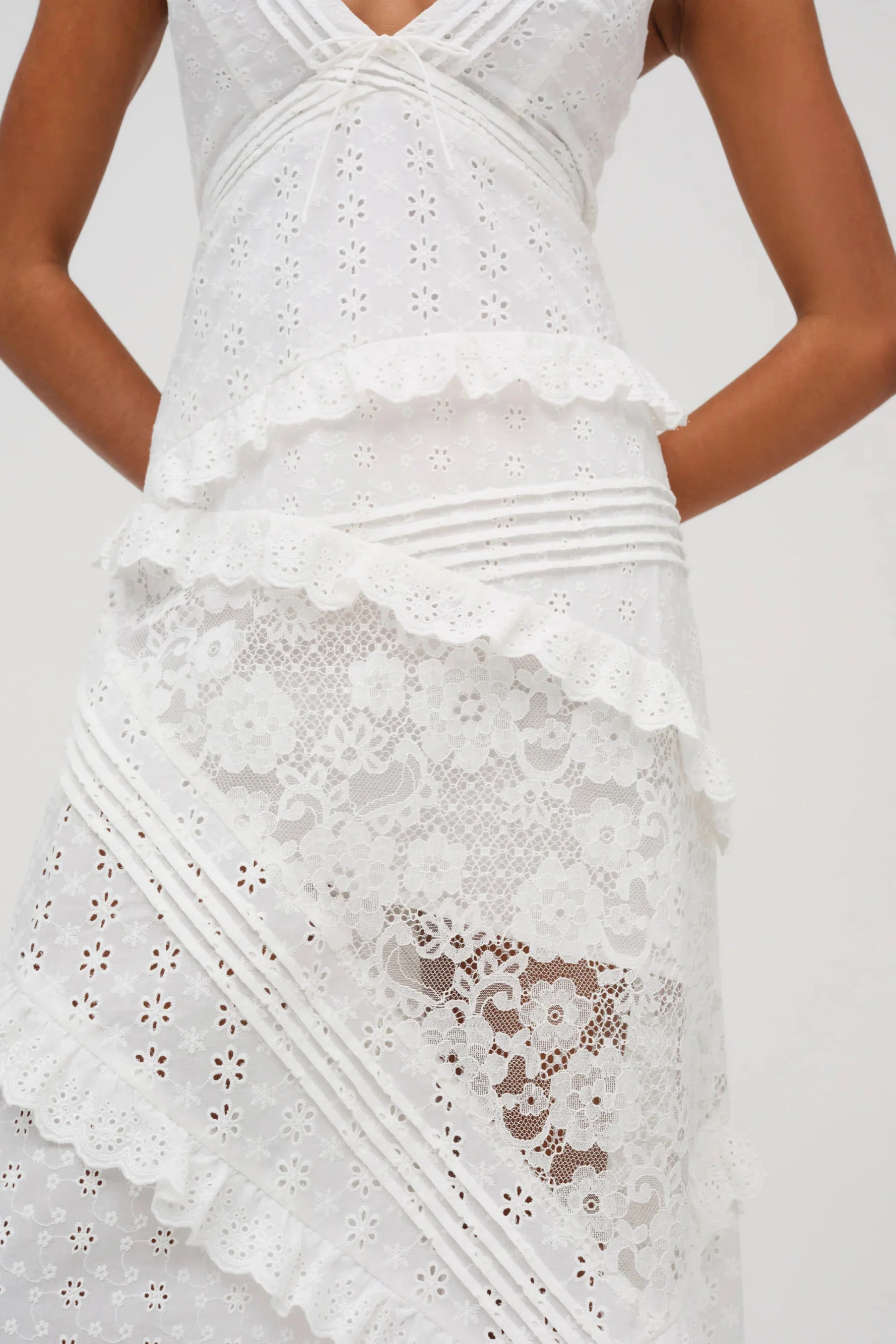 For Love & Lemons Rosalyn Maxi Dress - White - Image 2