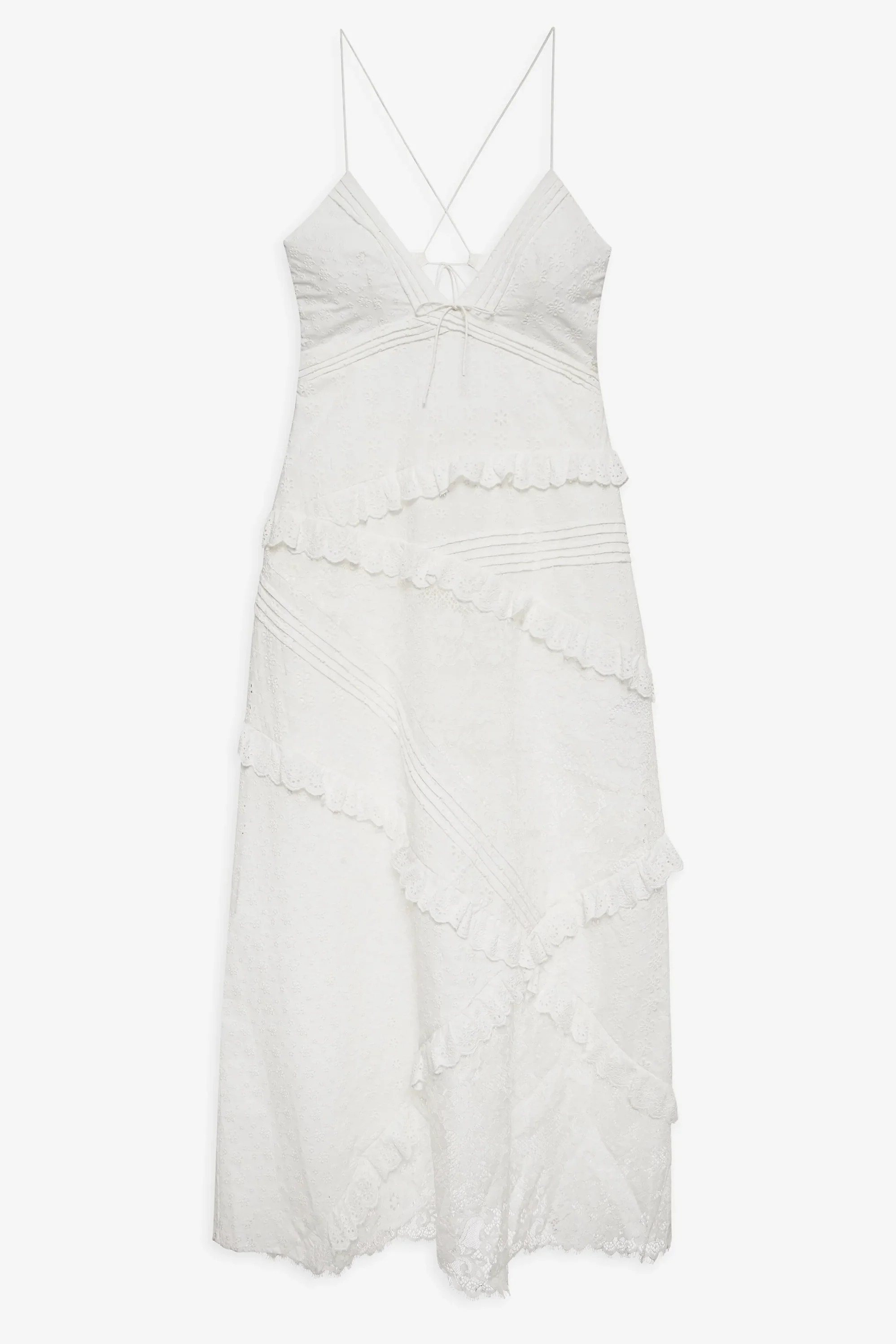 For Love & Lemons Rosalyn Maxi Dress - White - Image 6