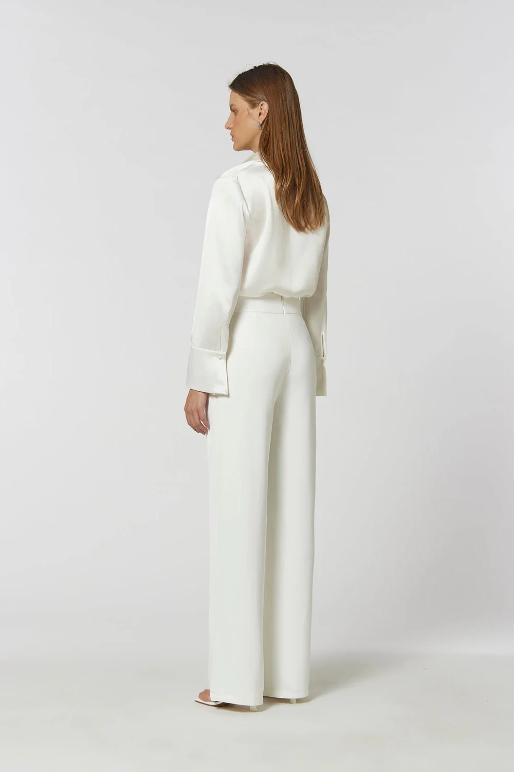 Kianna Shim Flare Pant - Ivory - Image 3