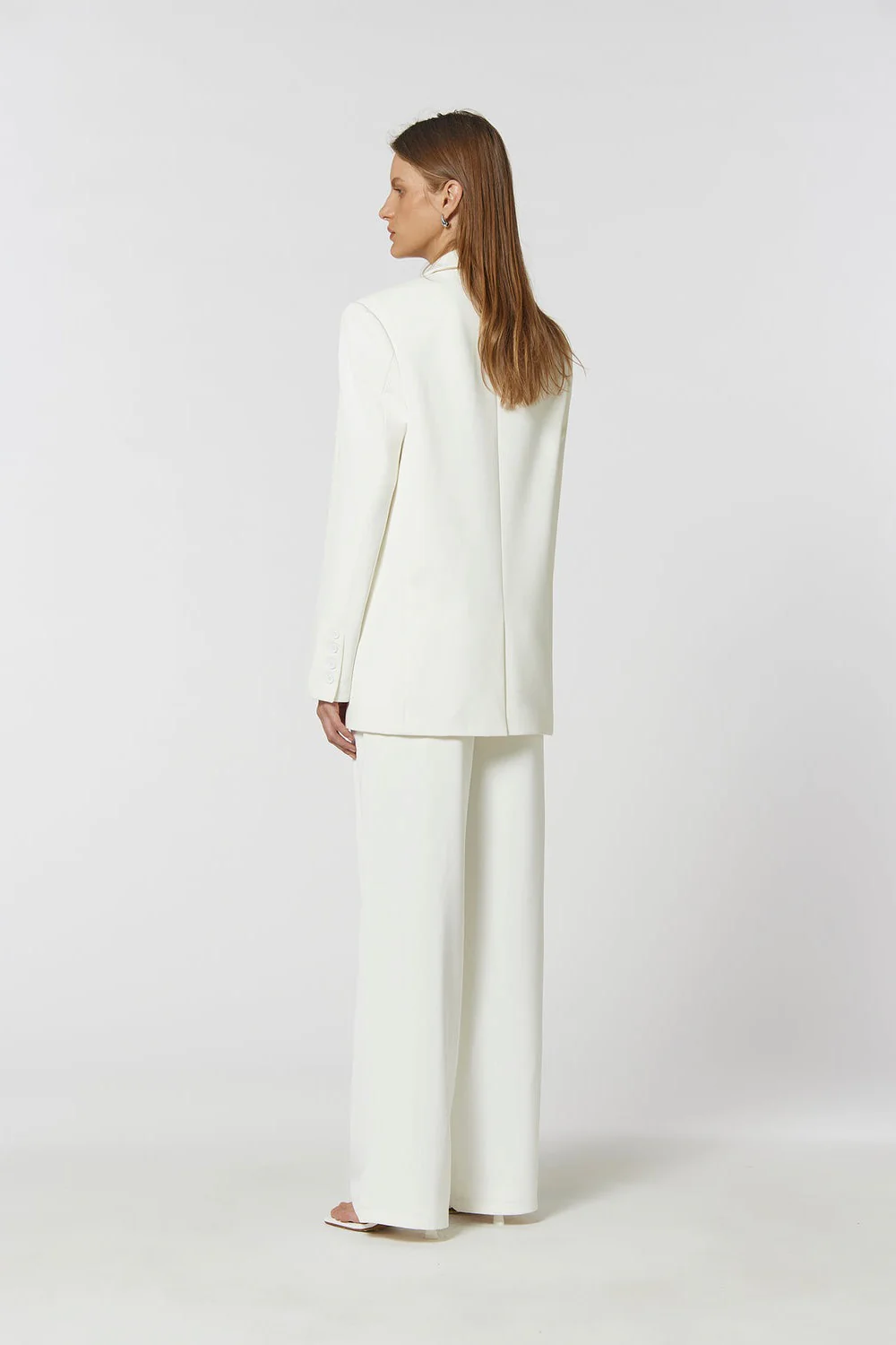 Kianna Shim Flare Pant - Ivory - Image 5