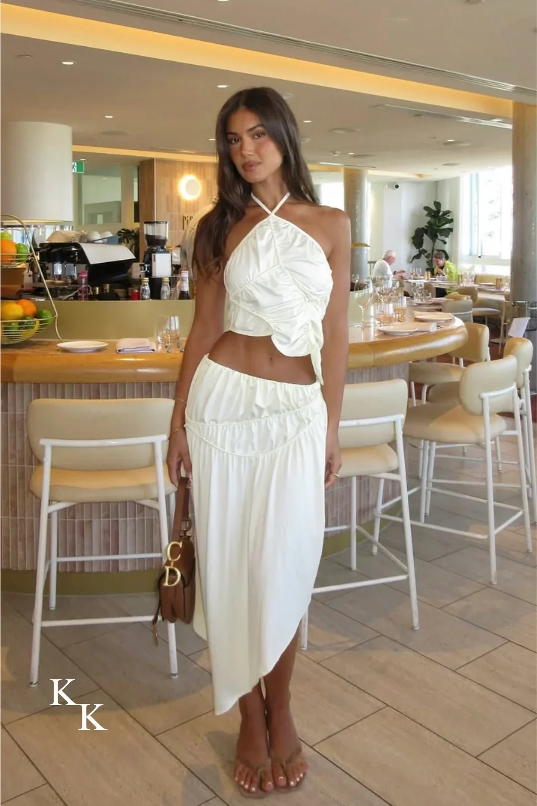Koster Kulture Fleur Skirt - Cream - Image 7