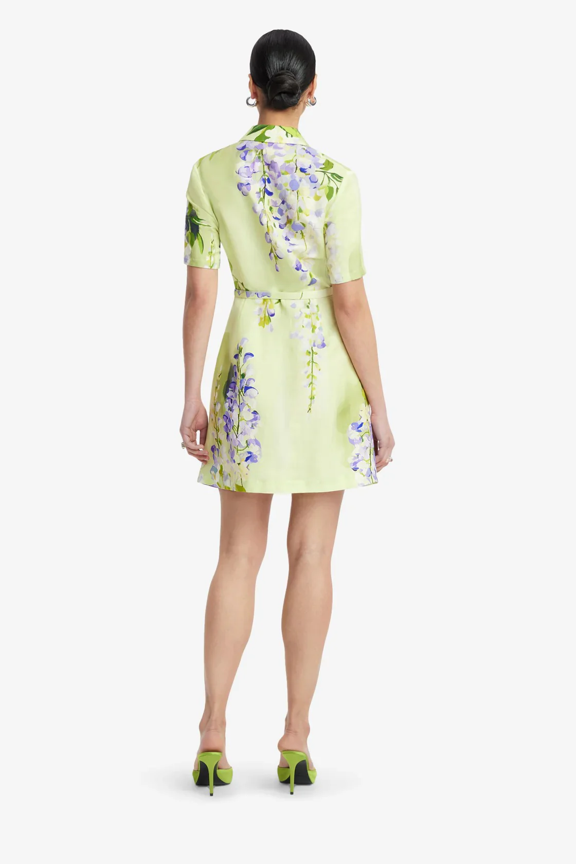 Leo Lin Brigitte Mini Dress - Wisteria Print - Image 4