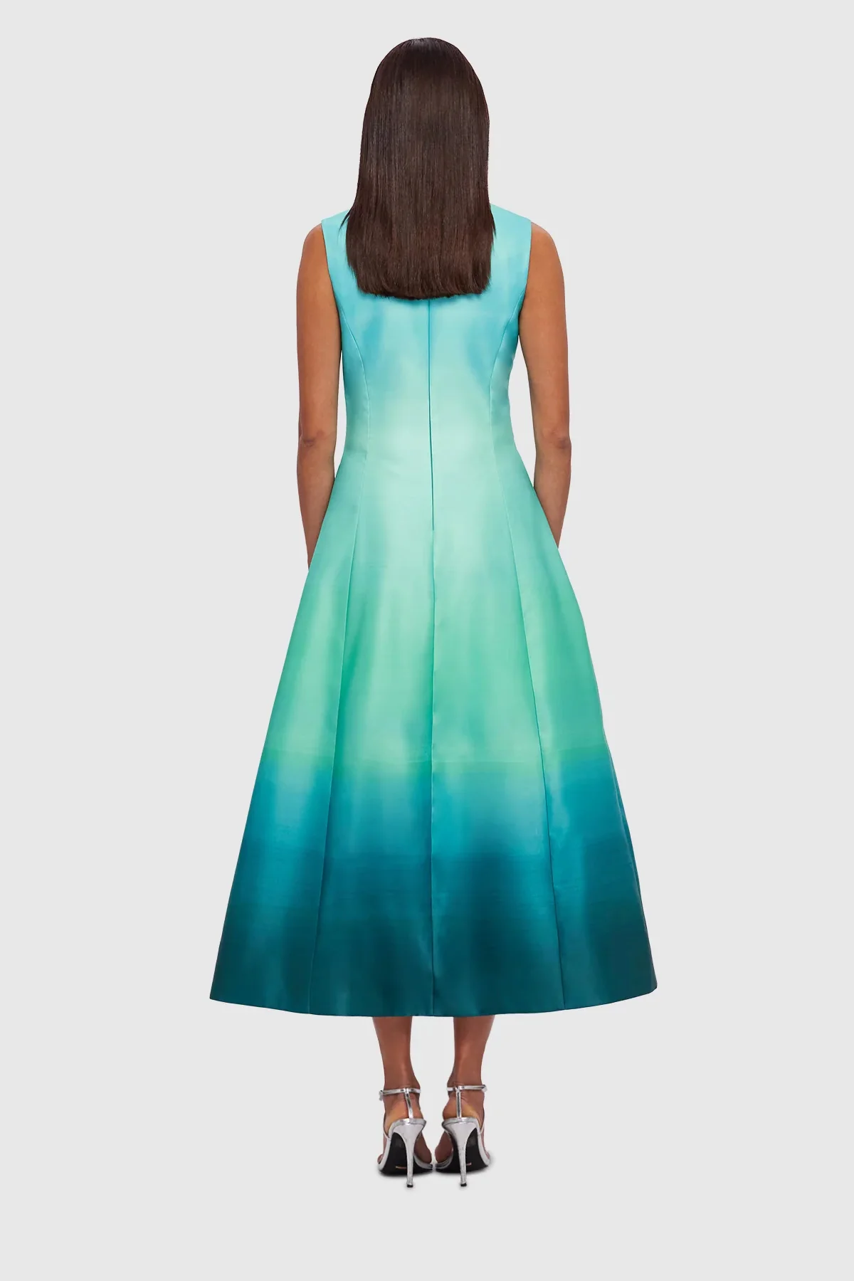 Leo Lin Cleo Sleeveless Midi Dress - Ombre Aqua - Image 6
