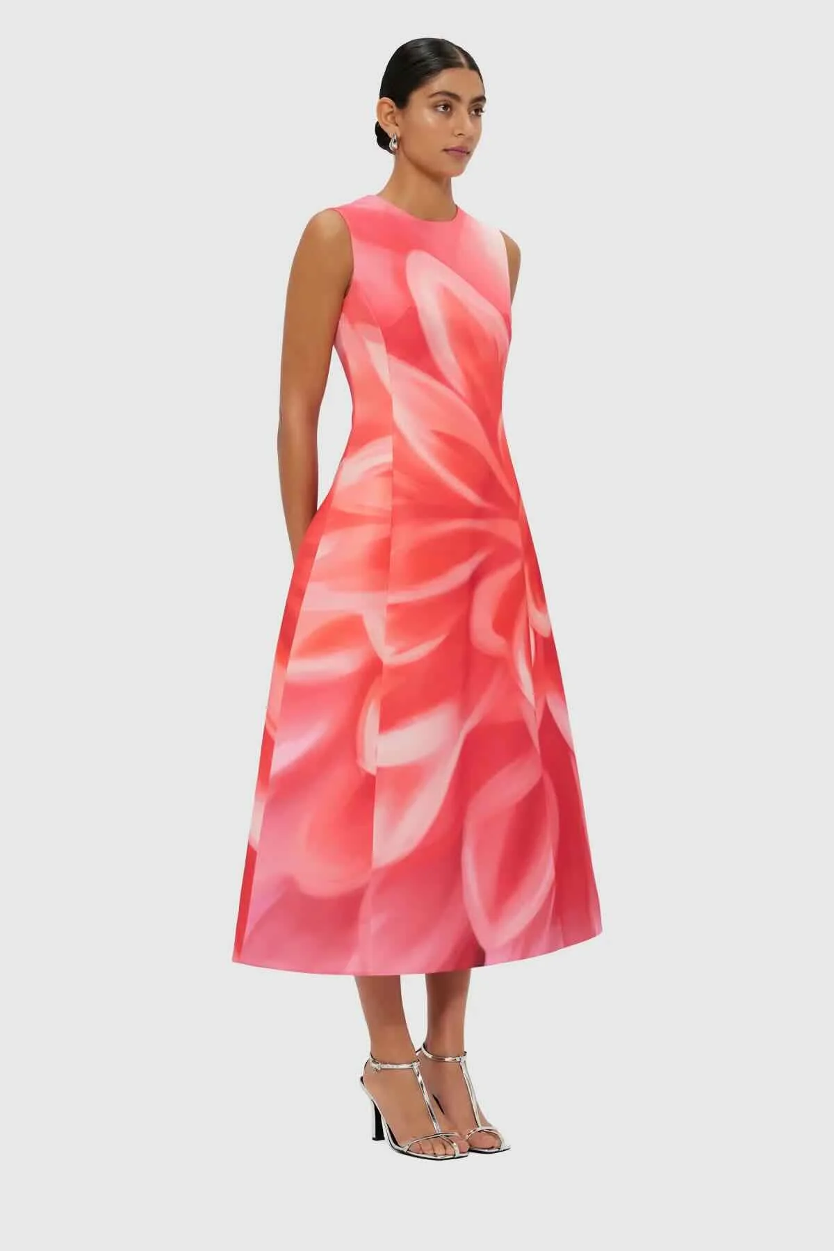 Leo Lin Cleo Sleeveless Midi Dress - Prism Print - Image 3
