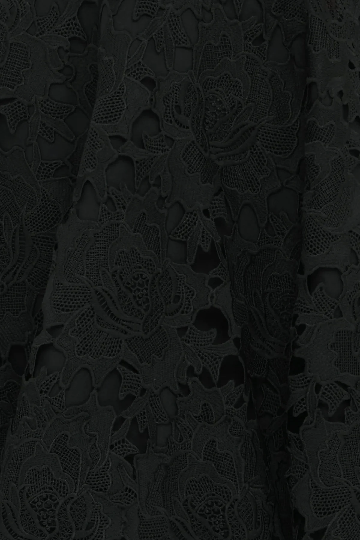 Leo Lin Elise Lace Short Sleeve Mini Dress - Ebony - Image 7