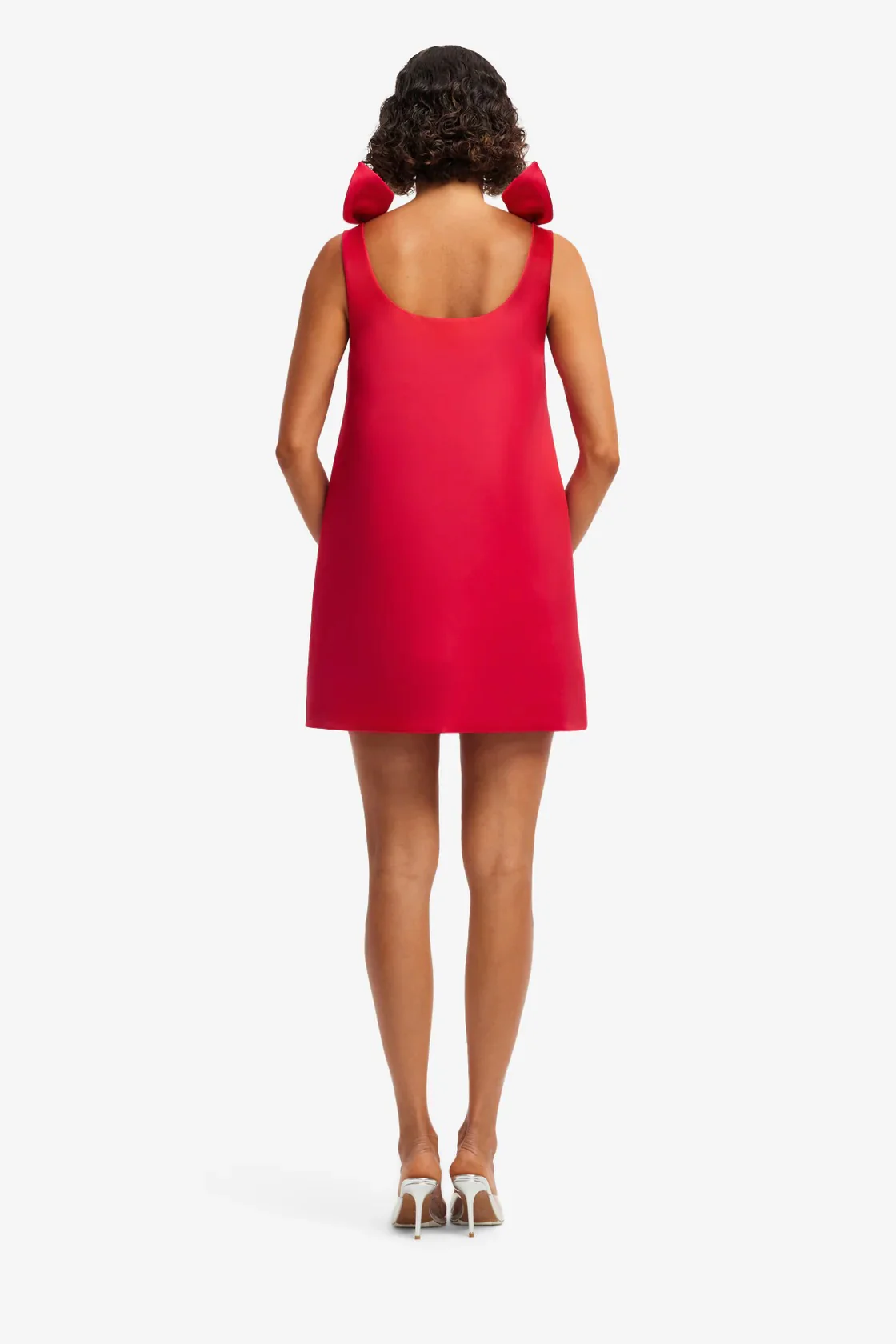 Leo Lin Harper Bow Mini Dress - Vermillion - Image 4