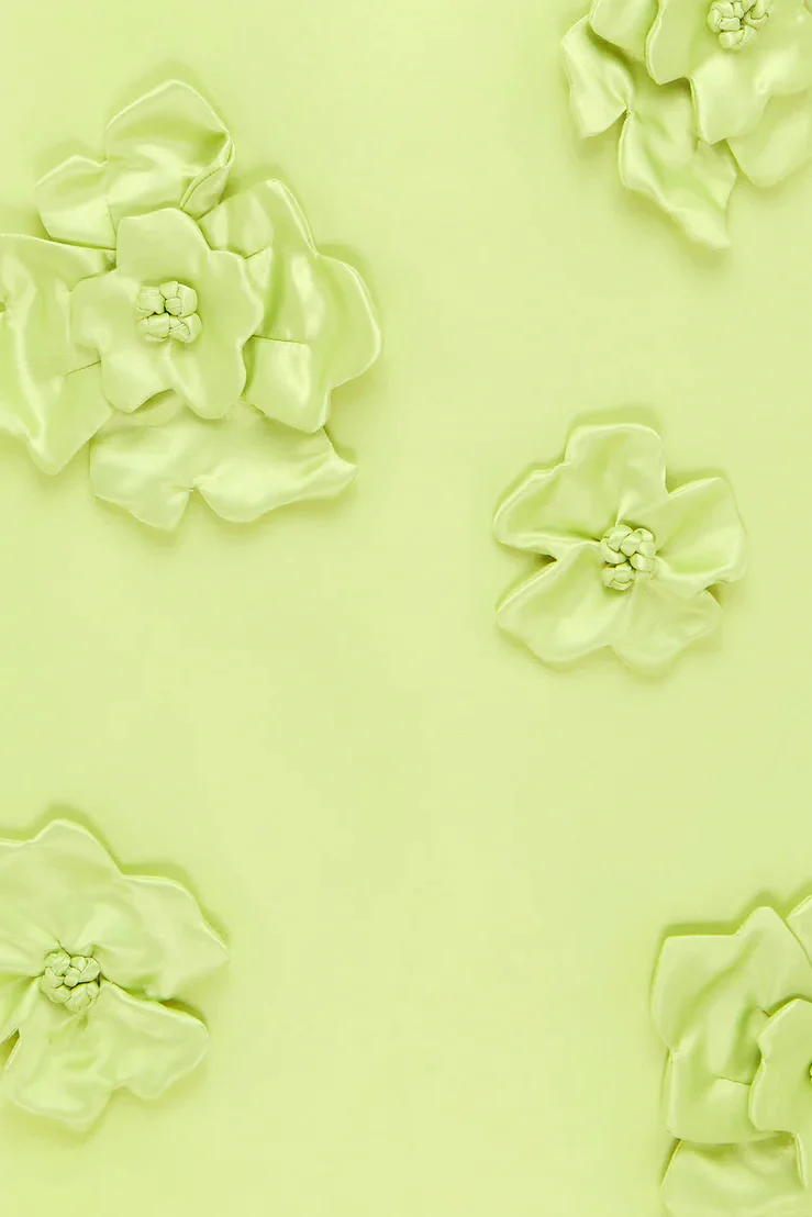 Leo Lin Leia Petal Mini Dress - Chartreuse - Image 7