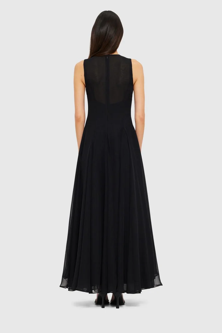 Leo Lin Linnea Embellished Maxi Dress - Ebony - Image 3