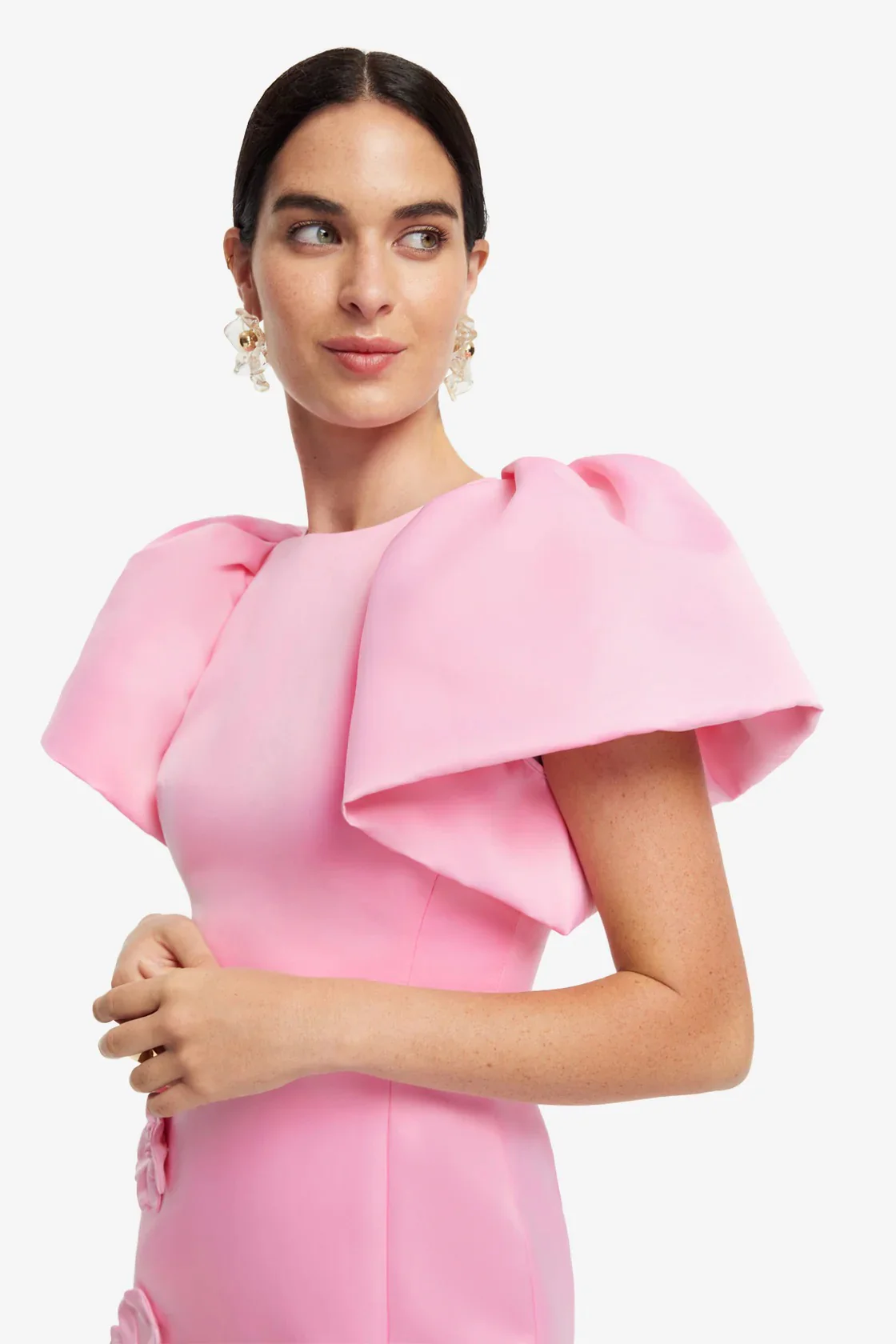 Leo Lin Lucinda Appliqué Maxi Dress - Baby Pink - Image 4