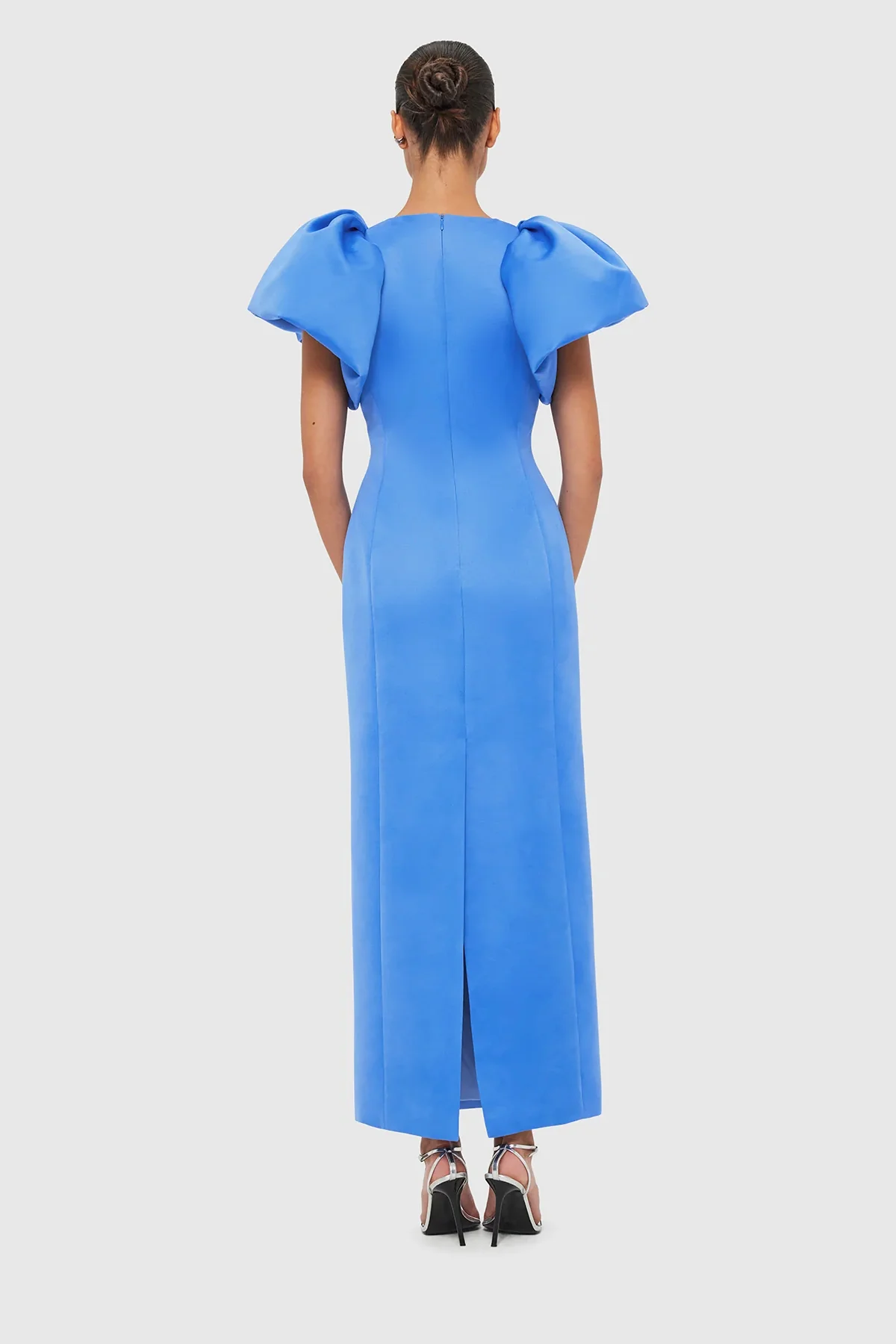 Leo Lin Lucinda Maxi Dress - Steel Blue - Image 3