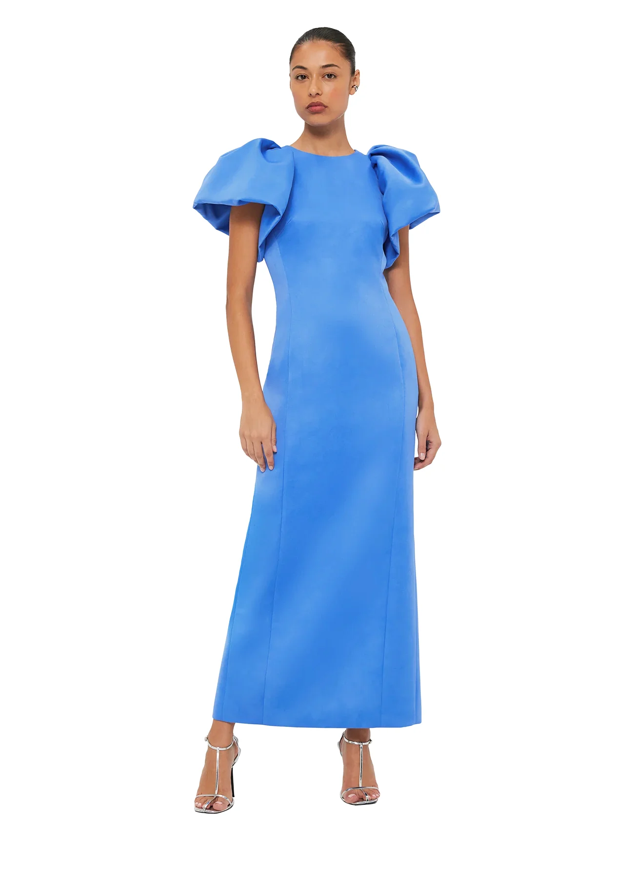 Leo Lin Lucinda Maxi Dress - Steel Blue - Image 5