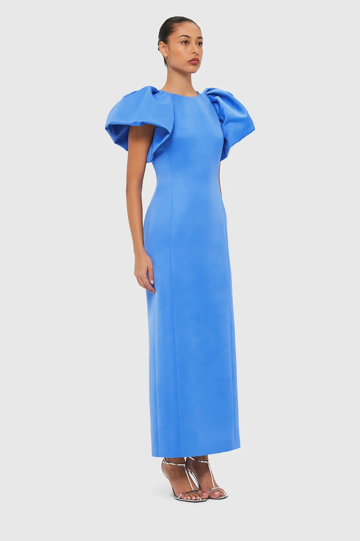 Leo Lin Lucinda Maxi Dress - Steel Blue - Image 7